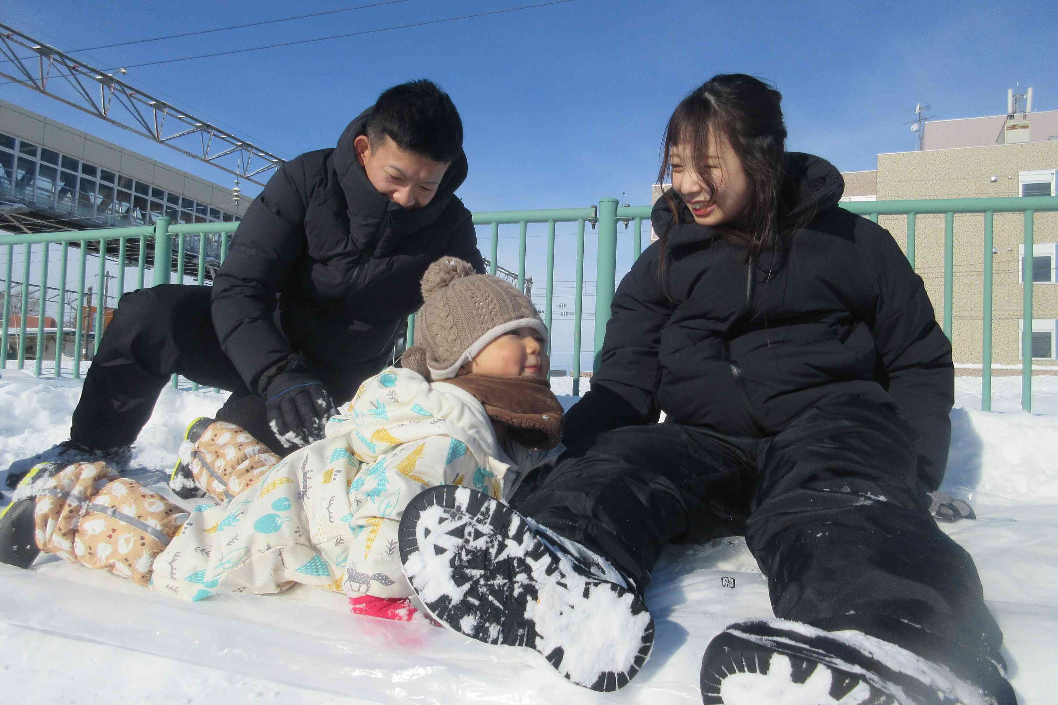 全力で雪遊び！！！