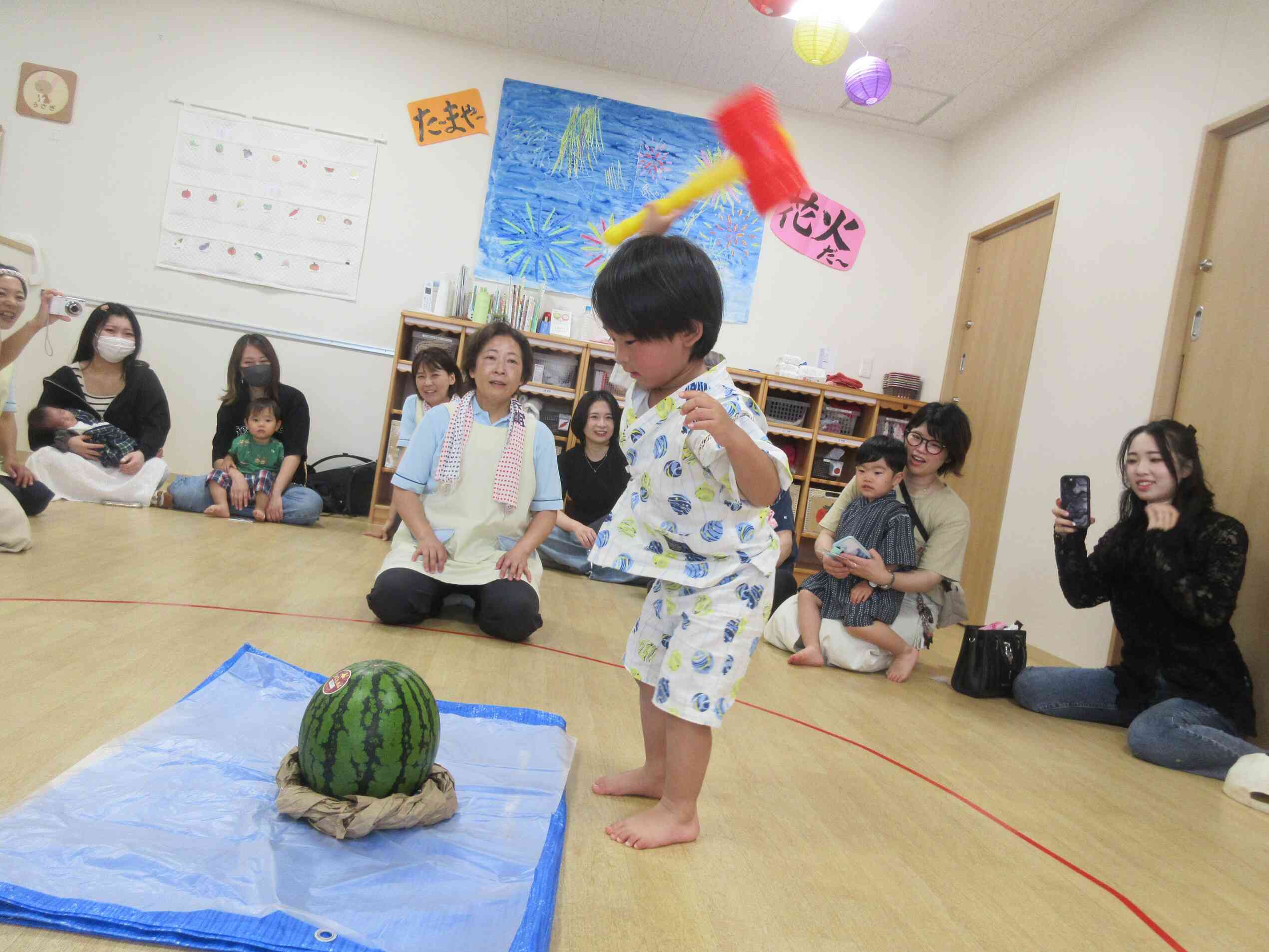 まだ割れないね？？
