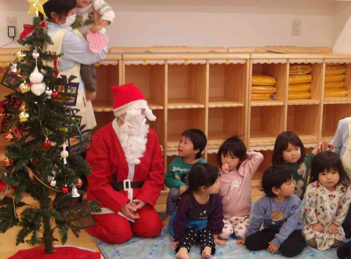 サンタさんと記念撮影