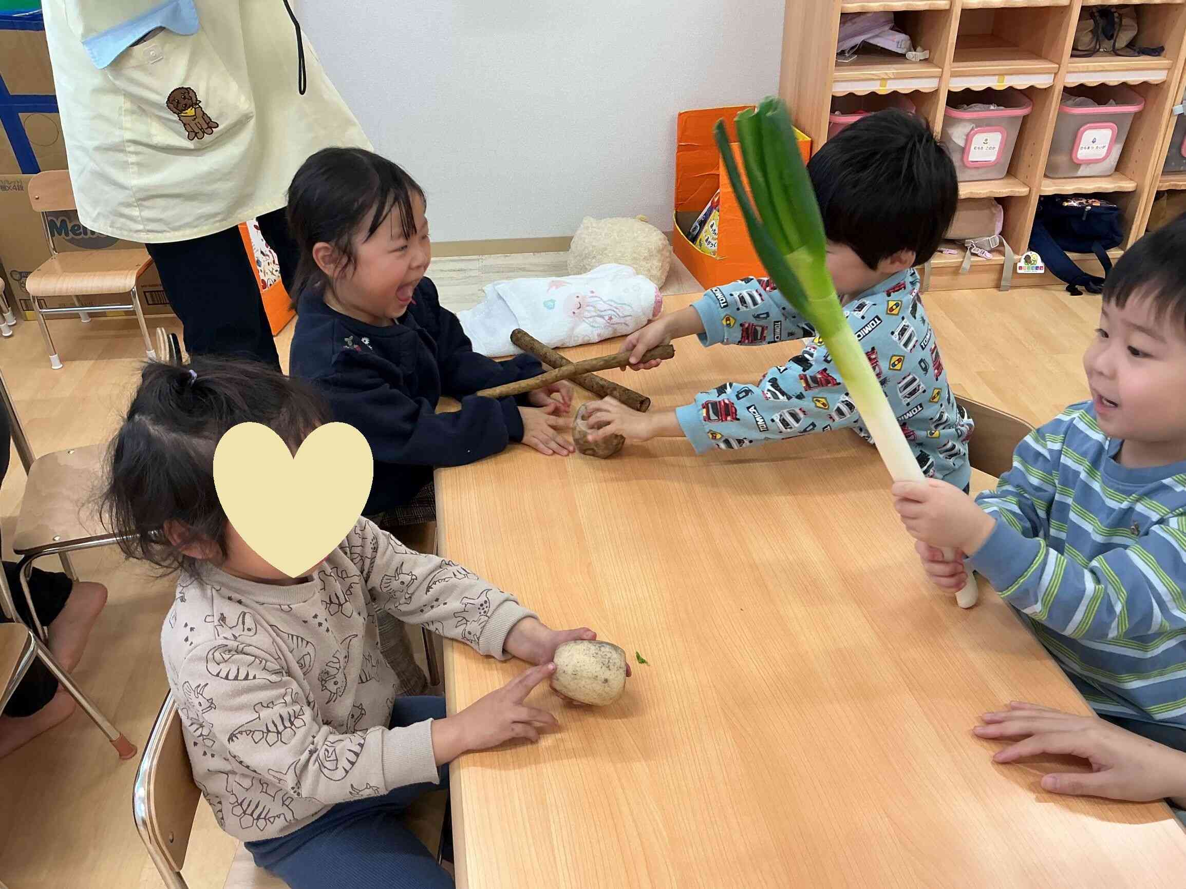 冬野菜も触ってみよう