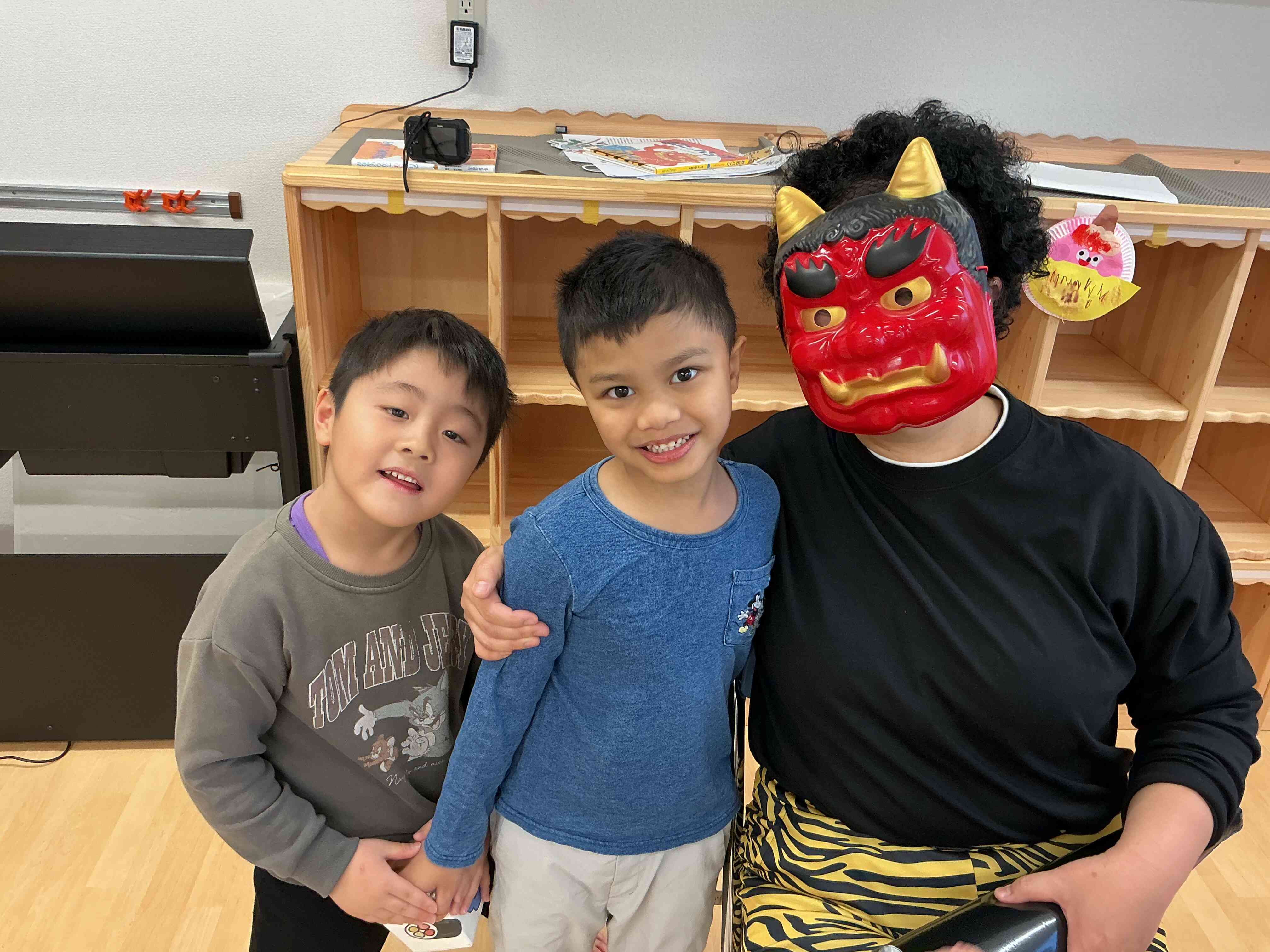 鬼さんと記念撮影♪すっかり仲良しです。