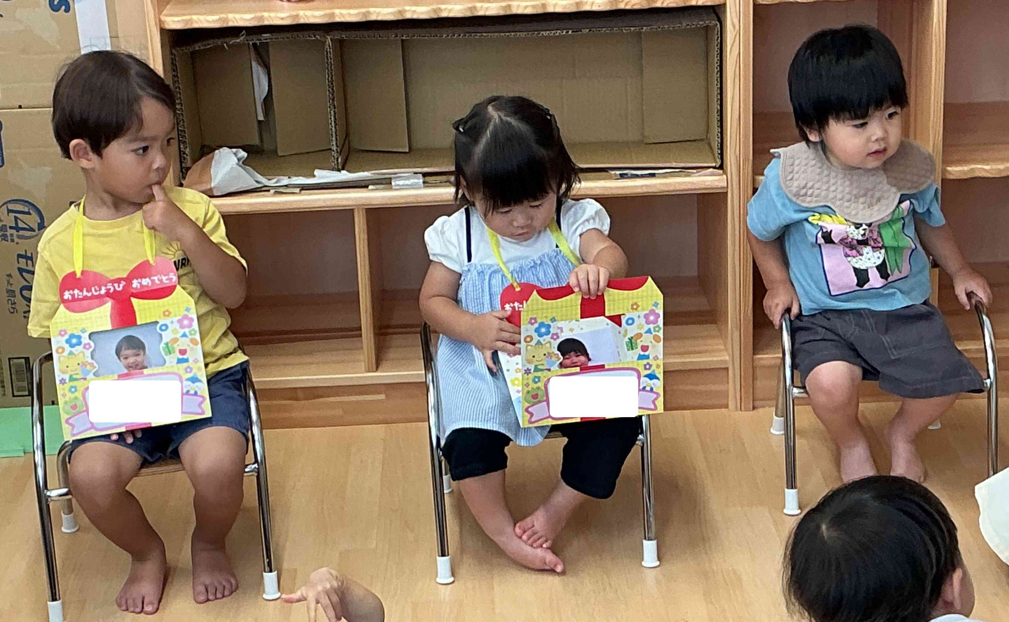 7月のお誕生会（0歳児、1歳児、2歳児）