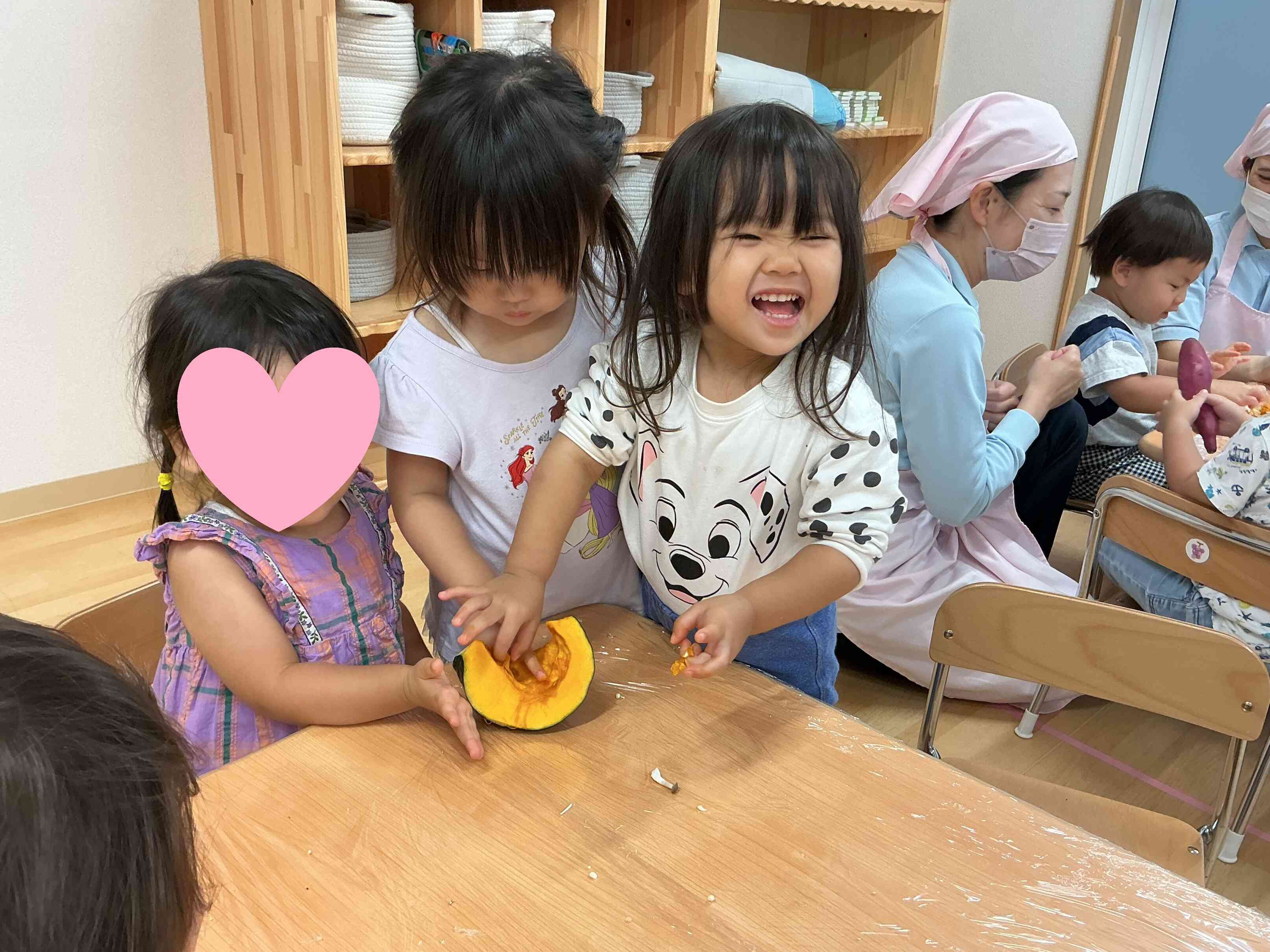 カボチャのたねってこんな感じなのー？
