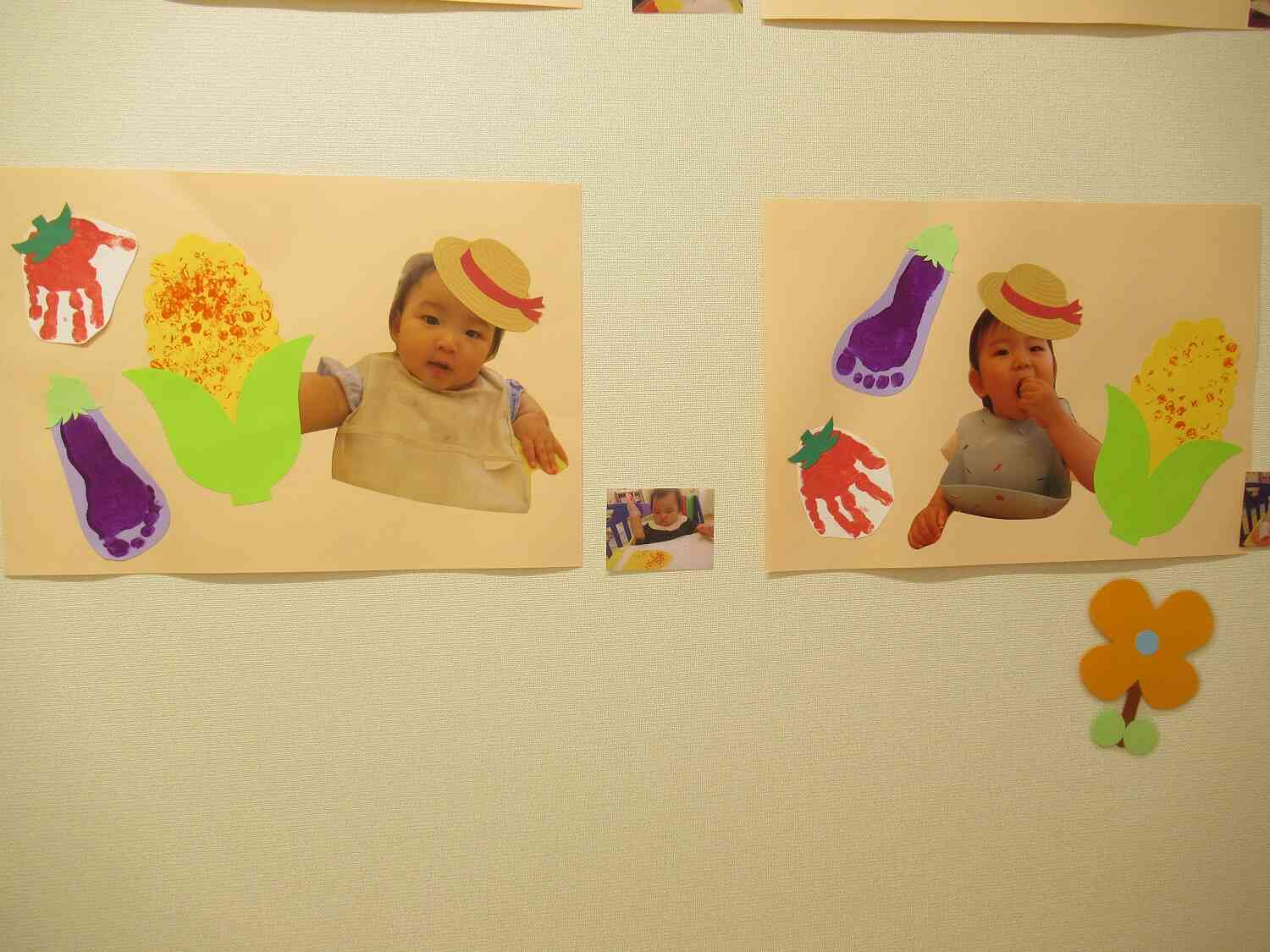 足に絵の具を塗ったら何になる？【0歳児：ひよこ組】