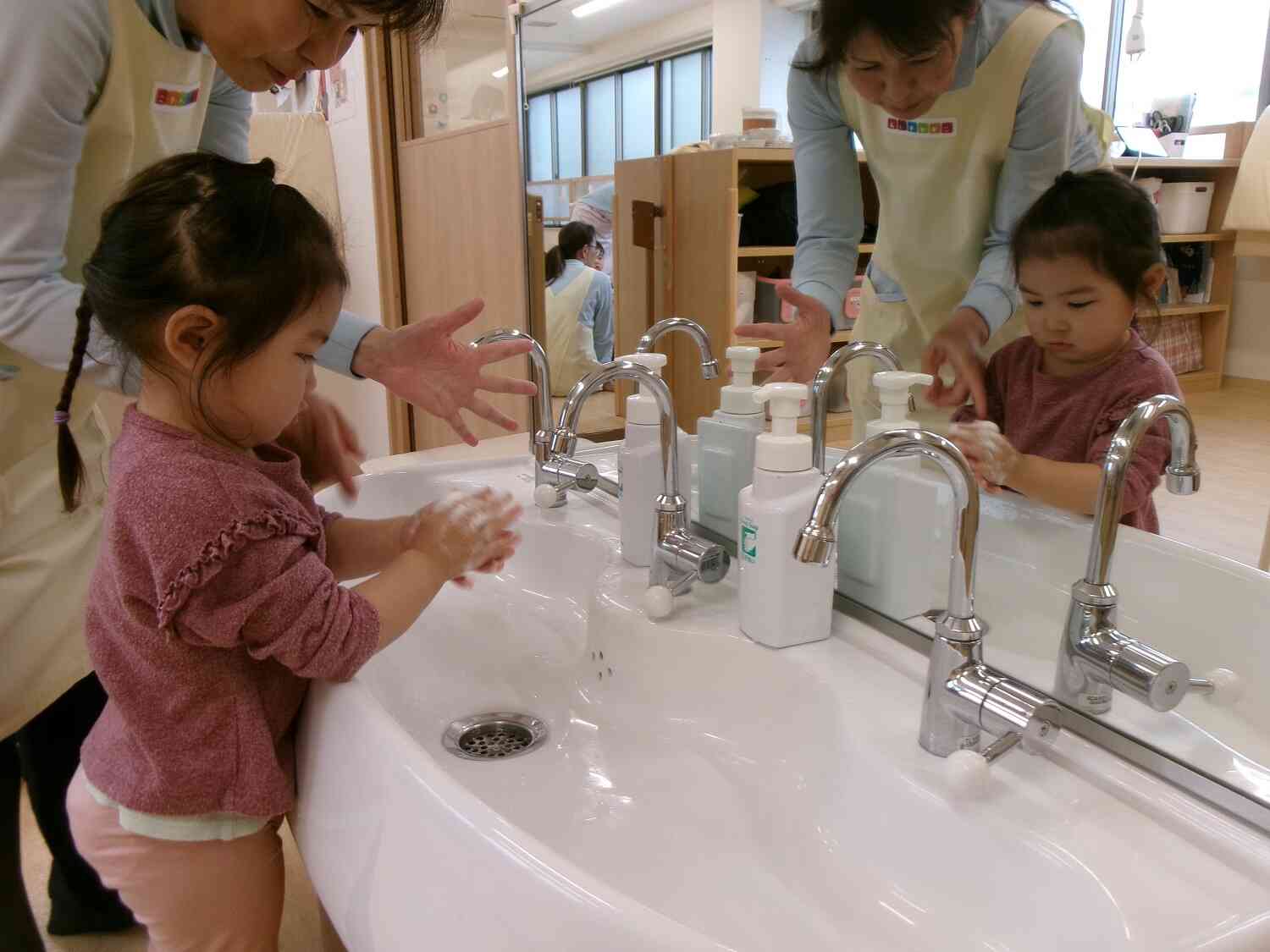 手洗い指導