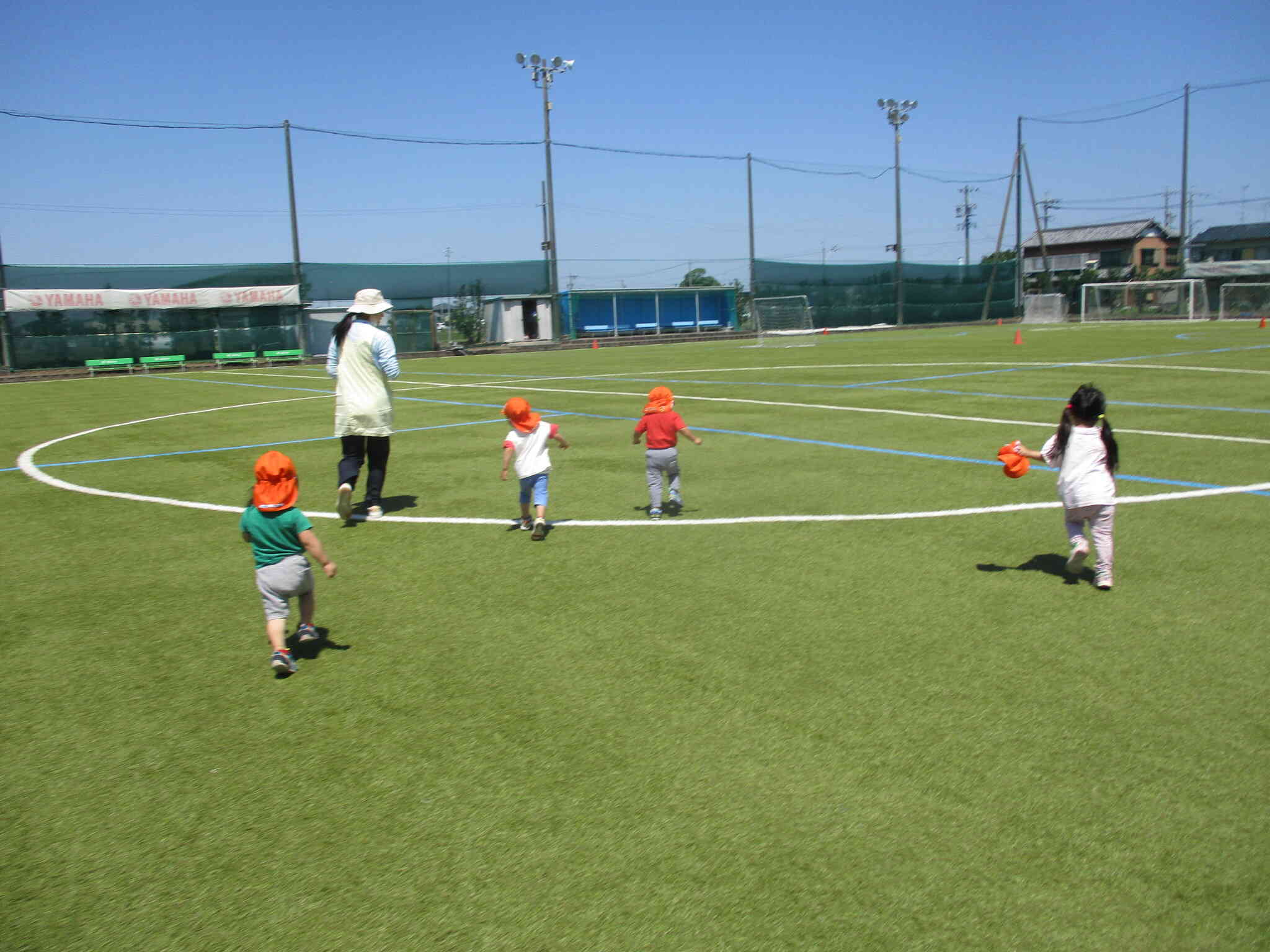 サッカー場楽しい～♪