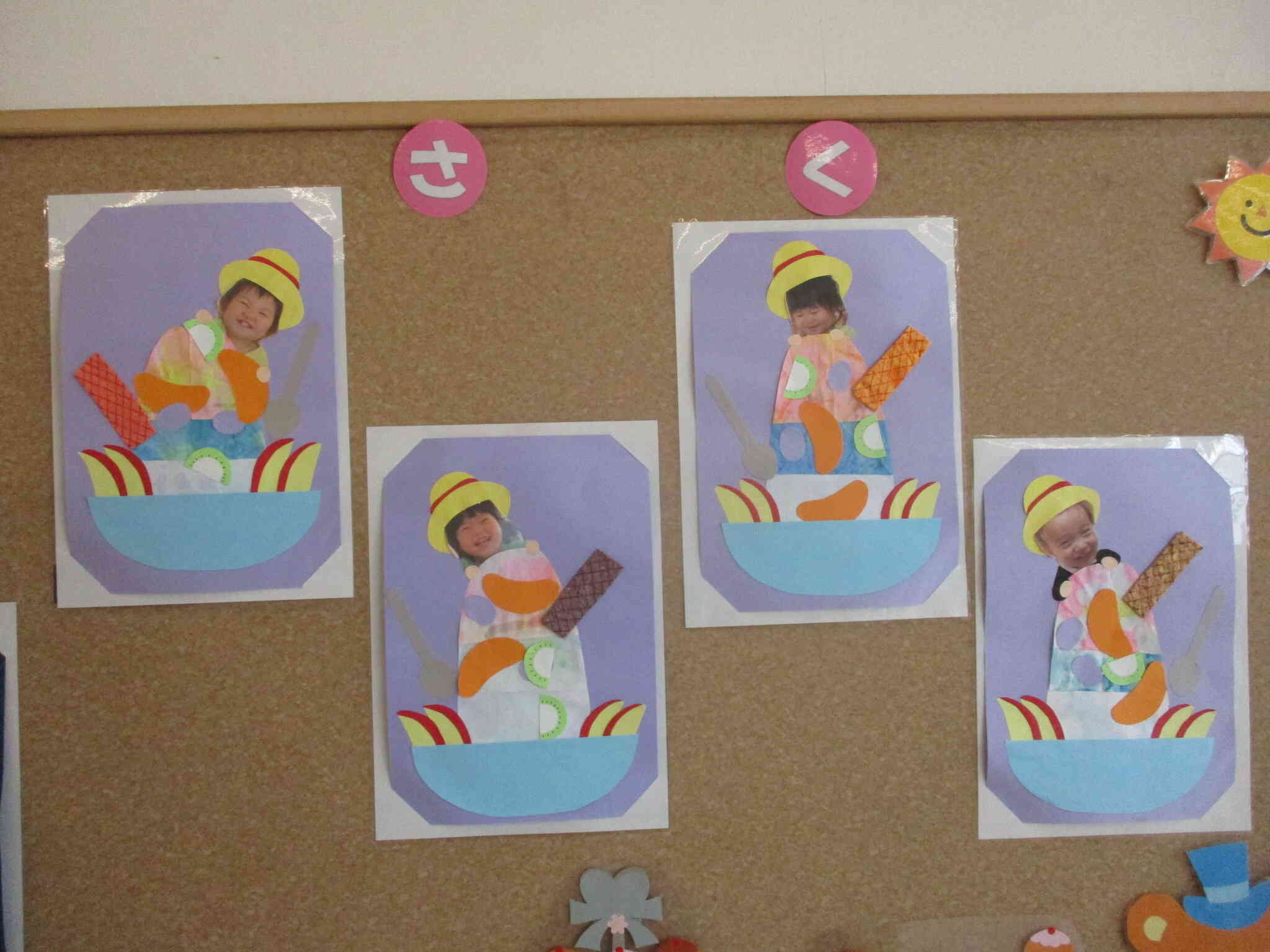 8月の製作のテーマは「かき氷」です☆
