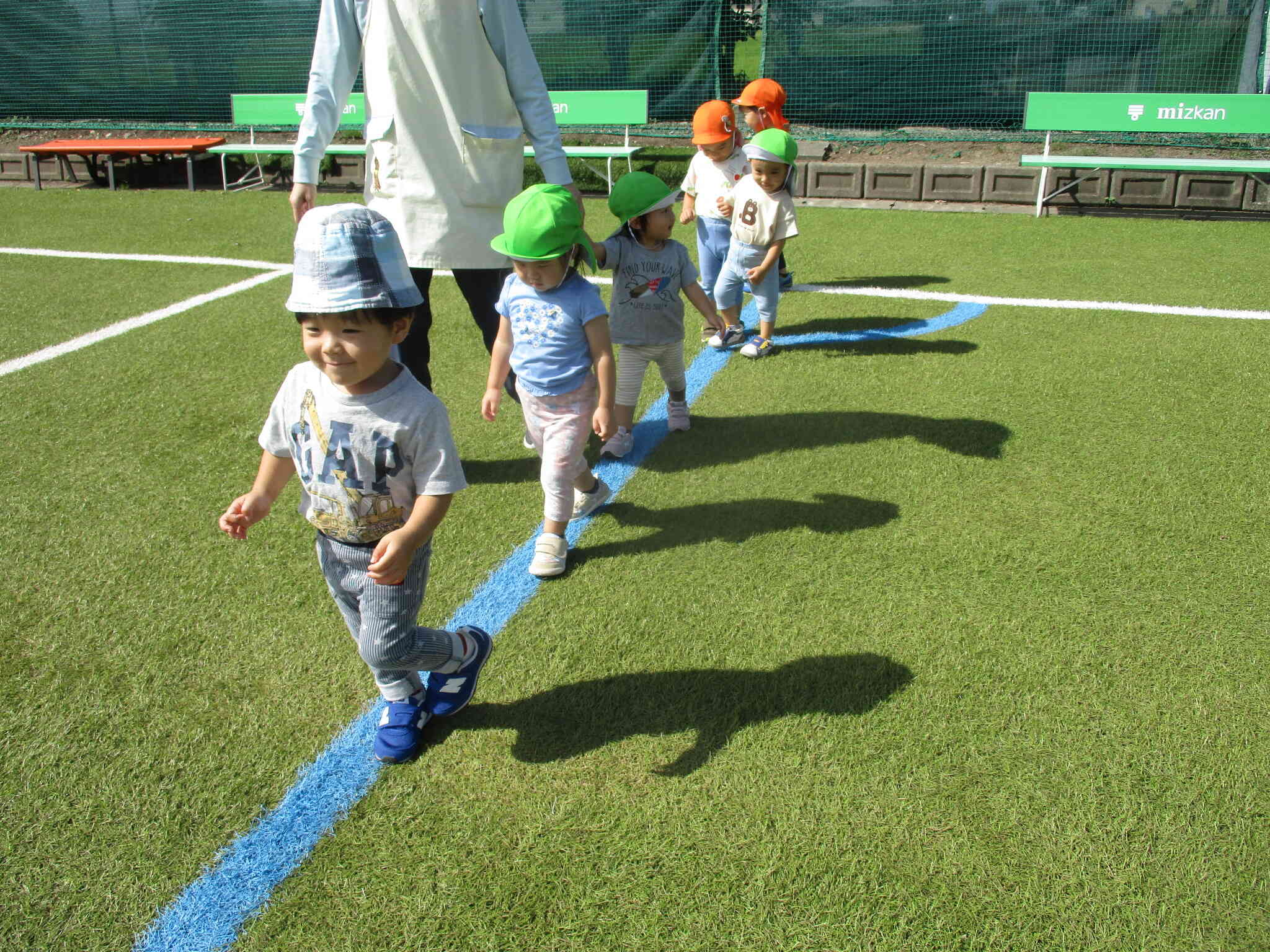 選手入場みたいでカッコいい!