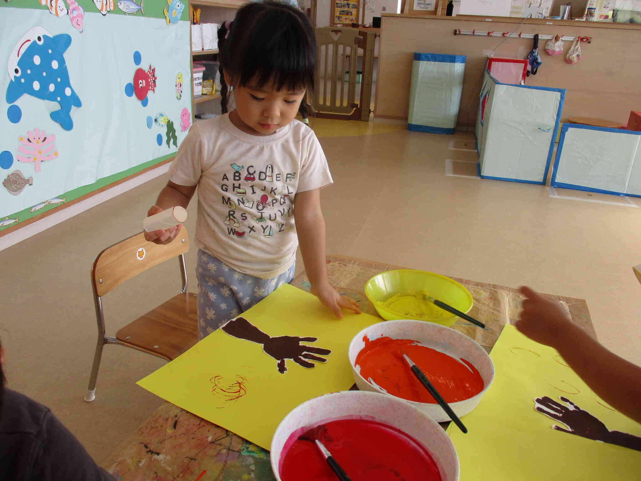 どこにスタンプしようかな～