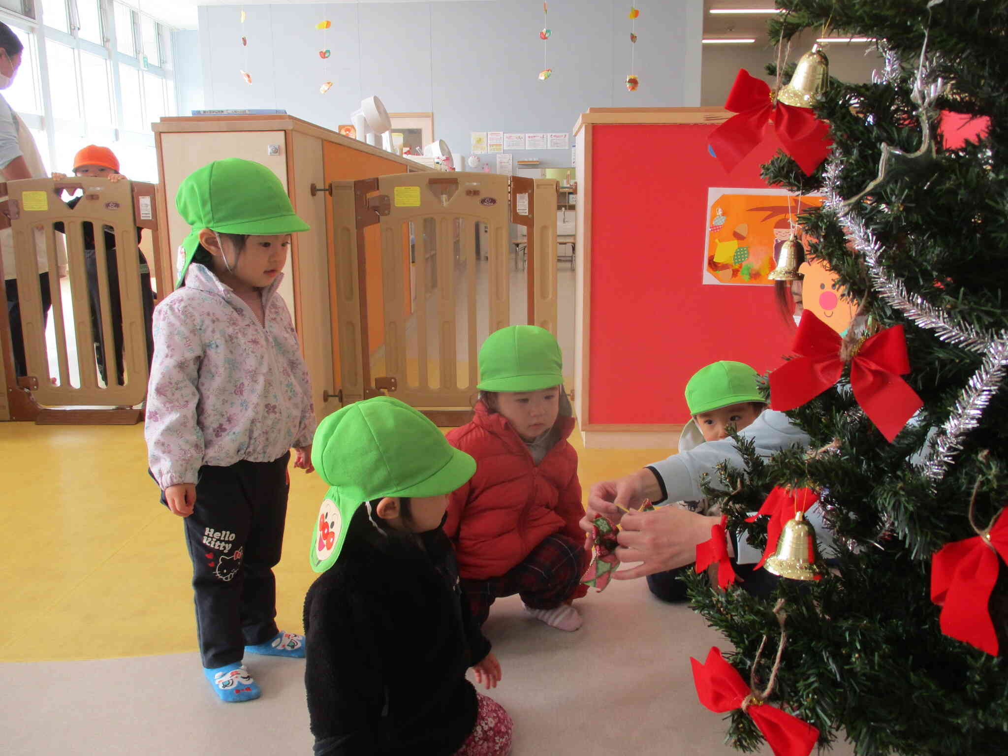 リボンを付けましょう♪