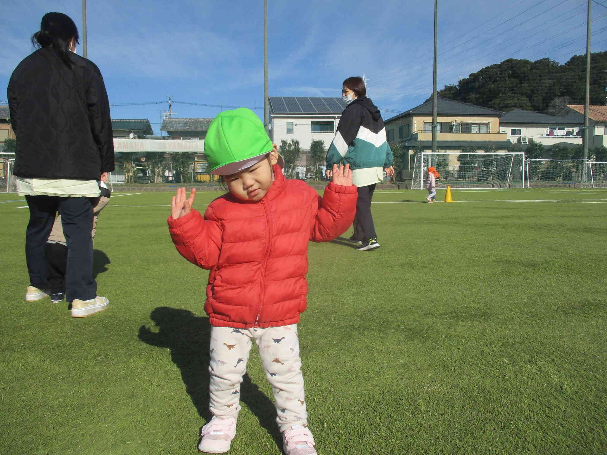 気持ちがよくて思わずポーズ☆