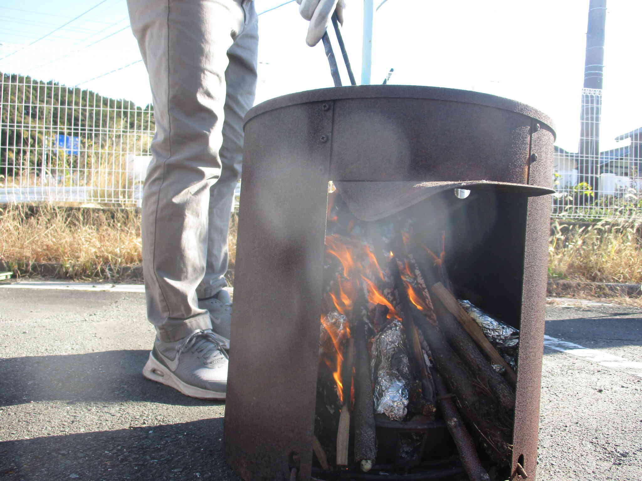 焼き芋焼けたかな？