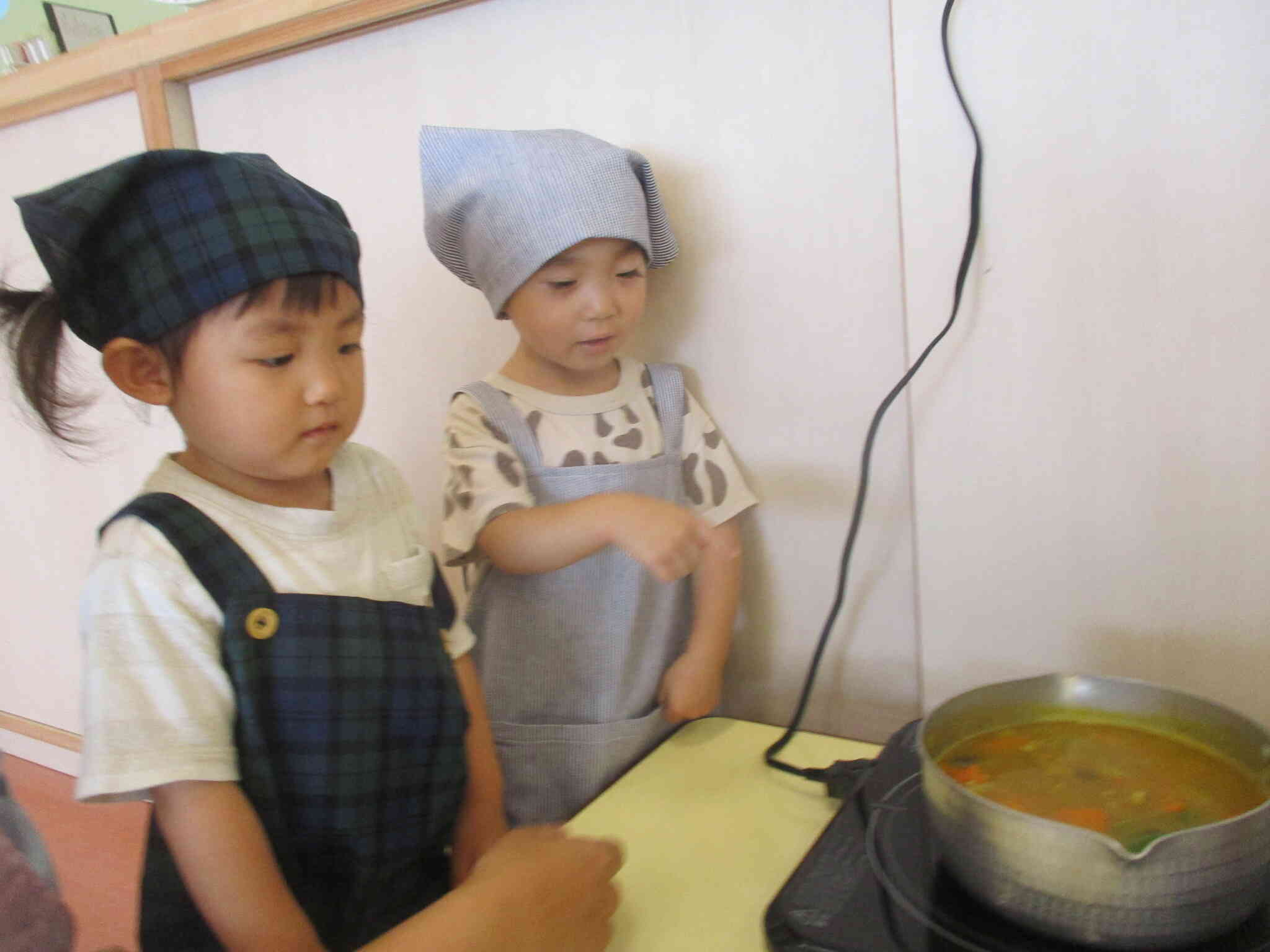カレー粉入れたらトロトロになったね～
