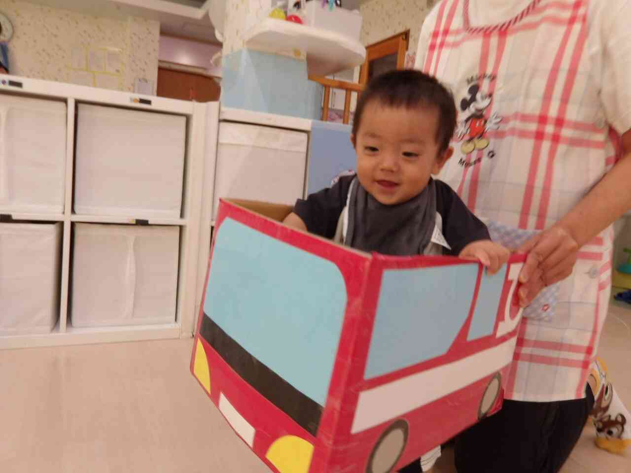 消防車通りまーす
