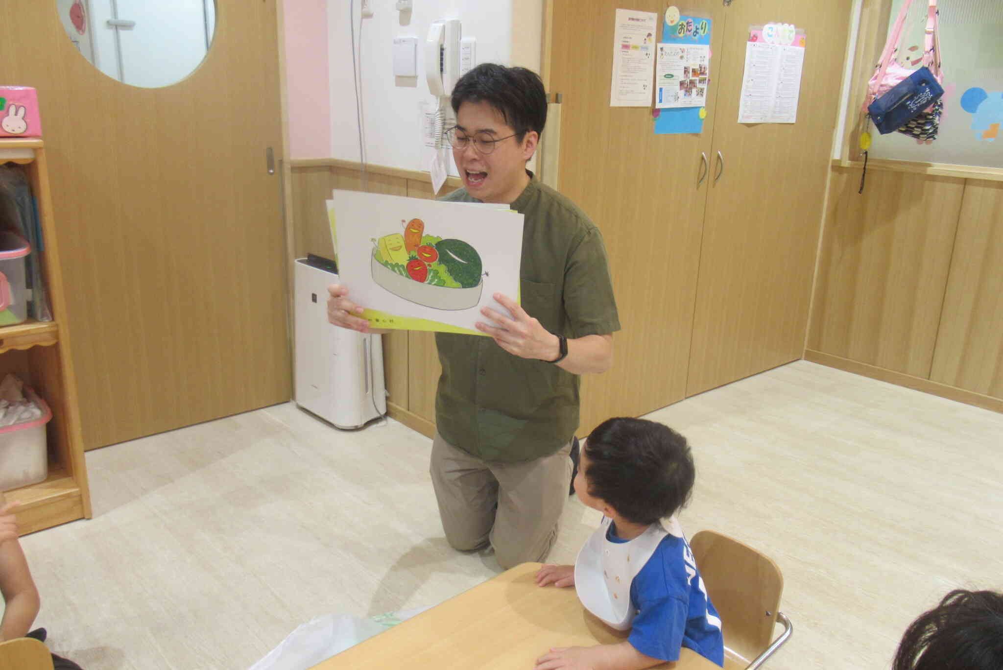 紙芝居を読んでもらったよ
