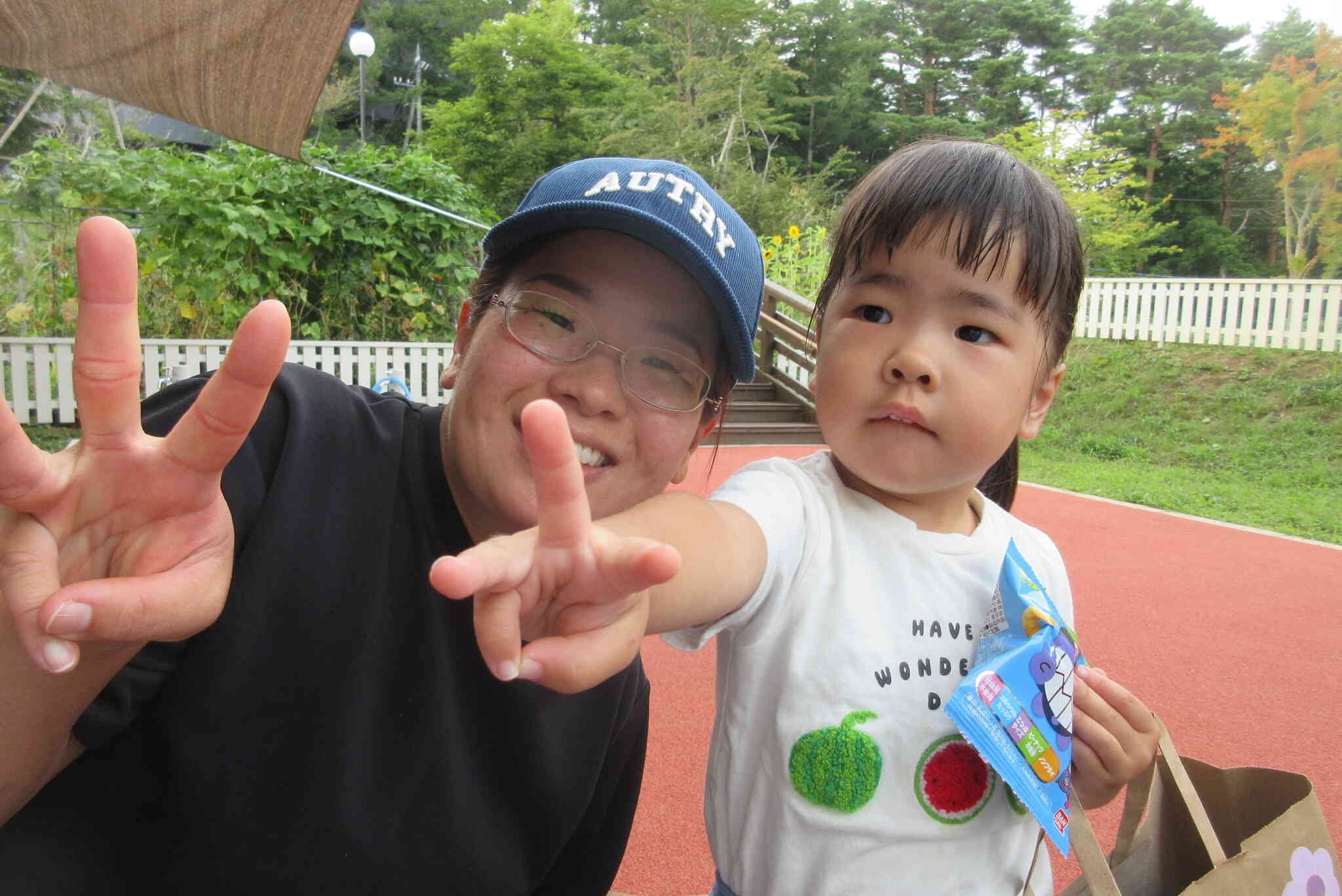 お菓子ももらえたよ☺