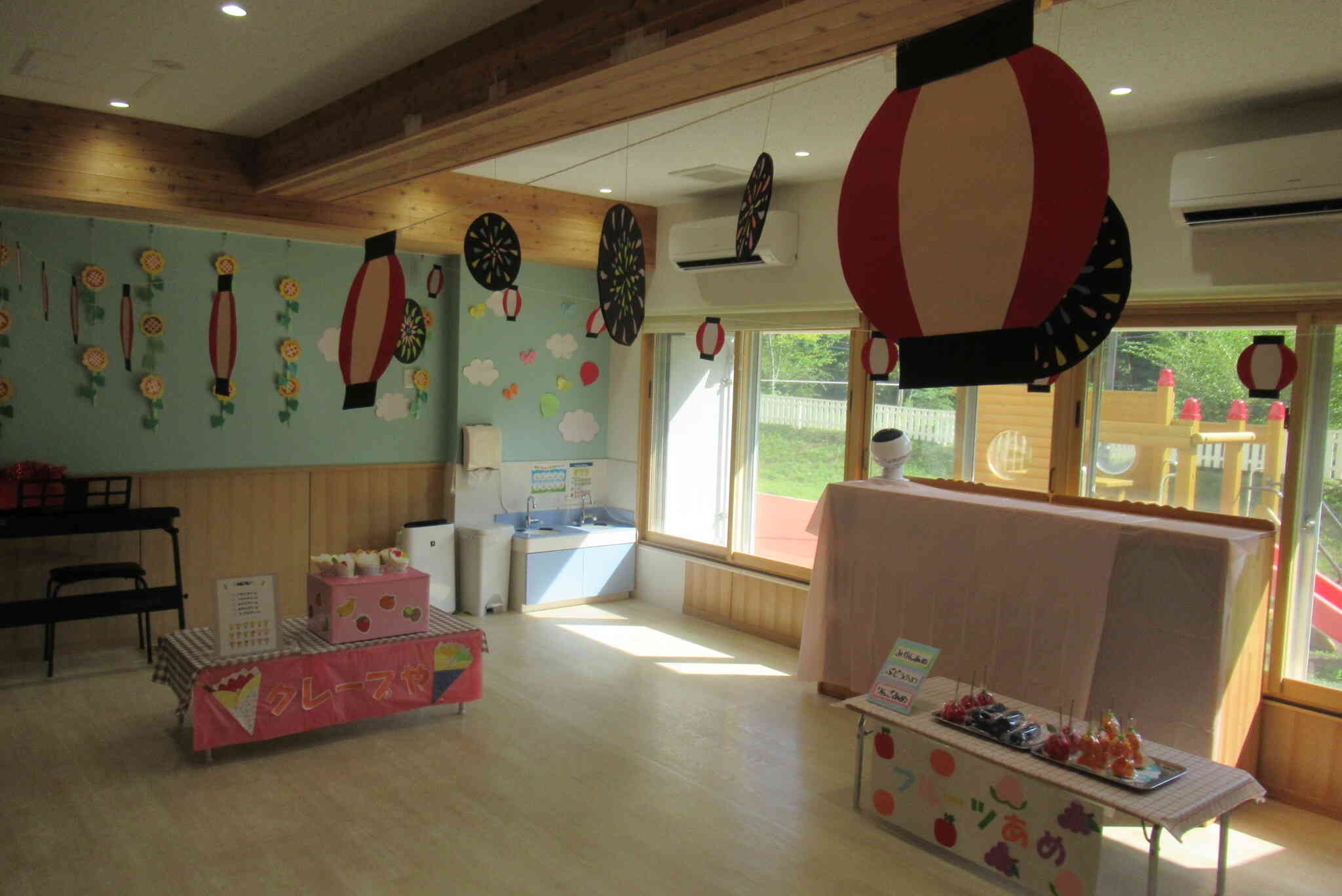 夏祭り仕様のお部屋でした☆