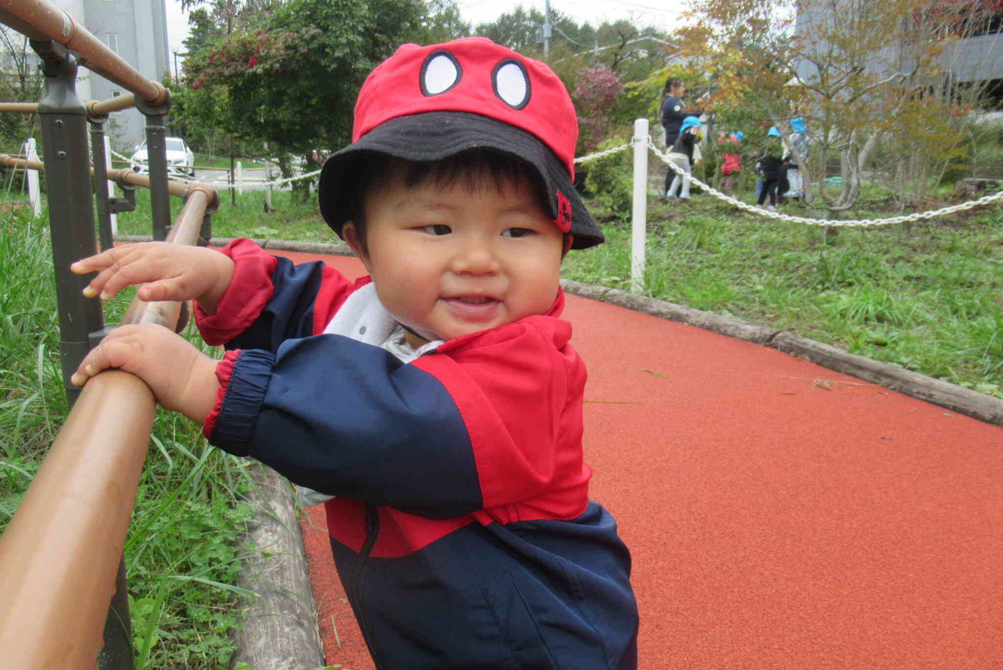 お外の空気きもちいいね