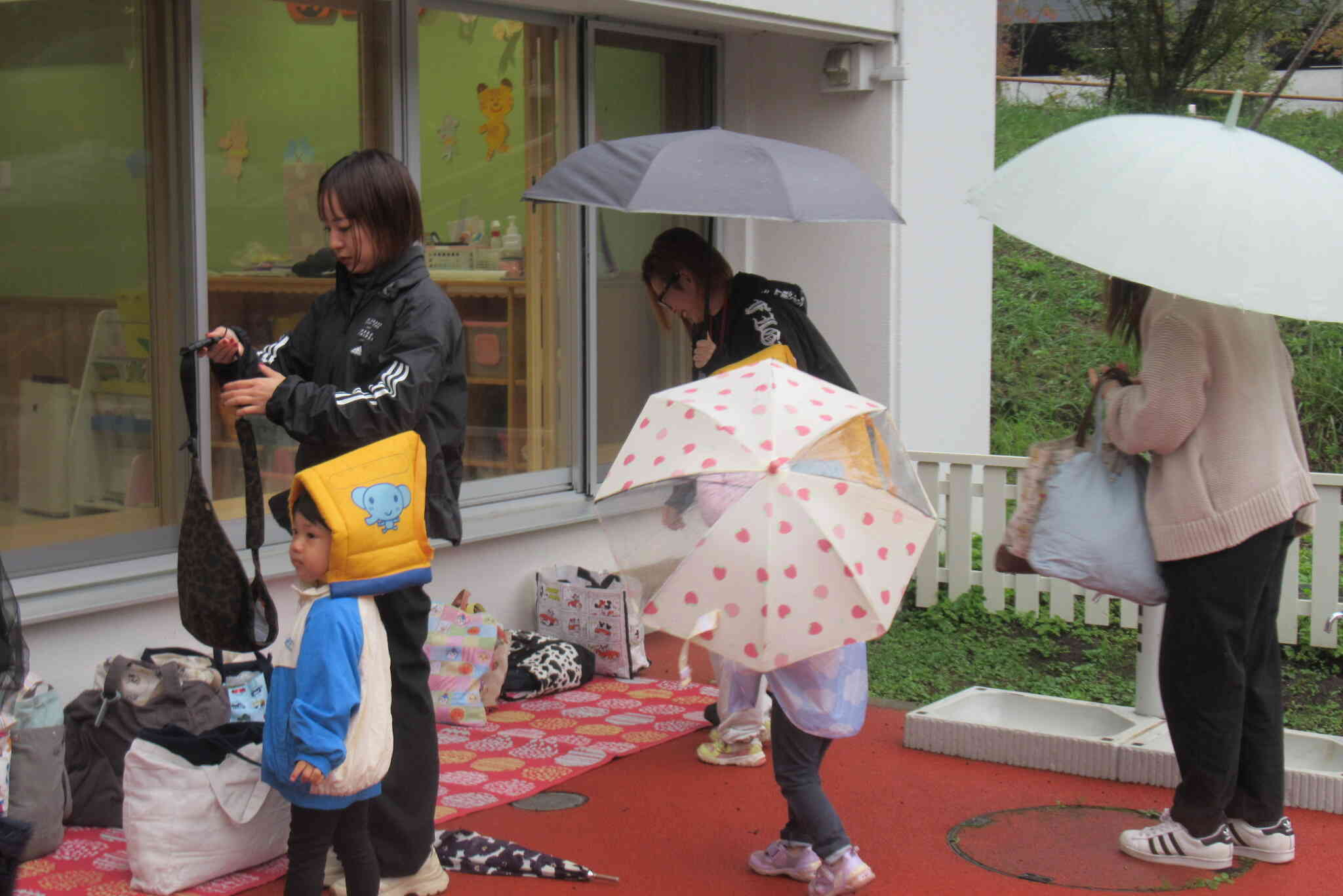 雨の中ありがとうございました