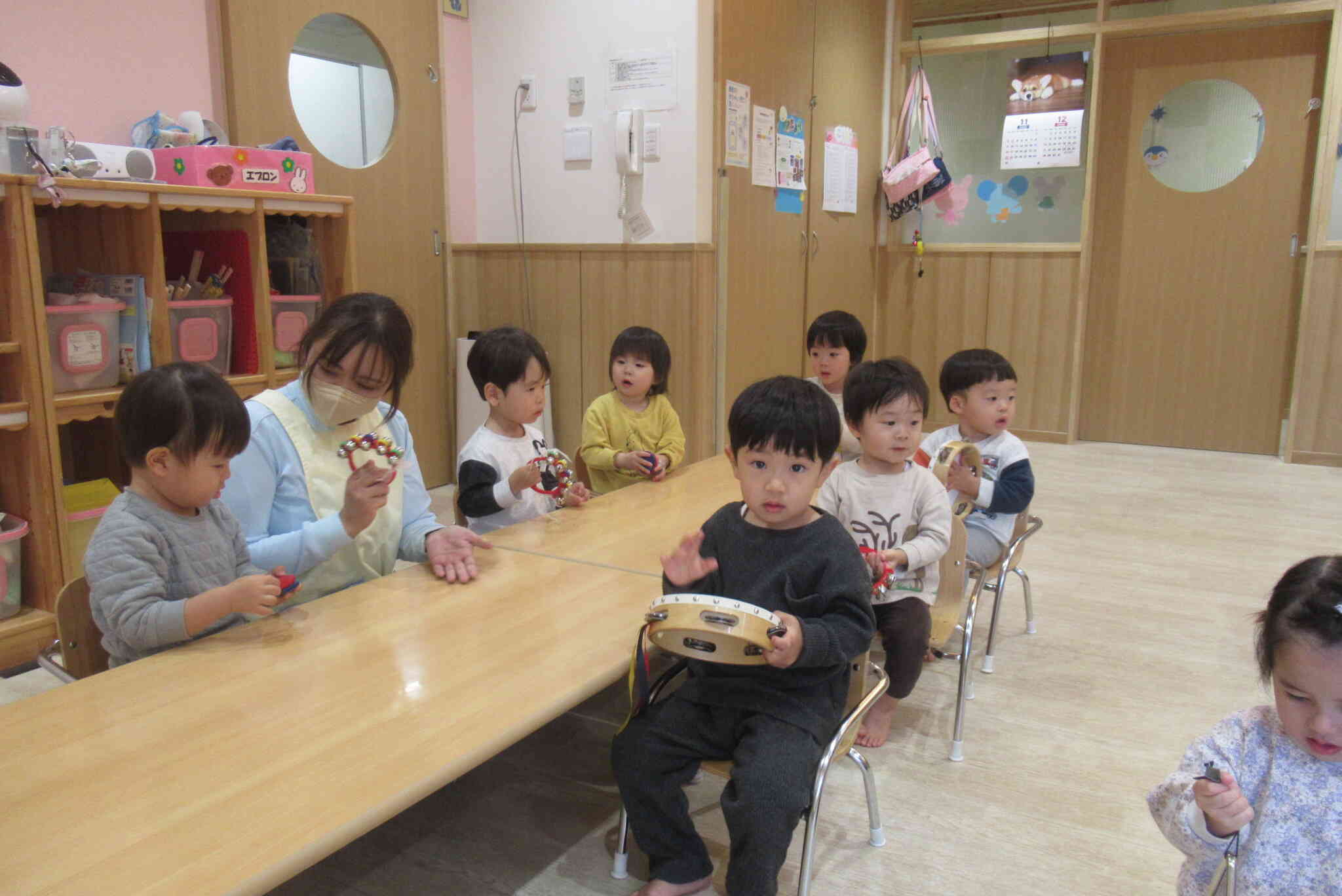 楽器遊びもしたよ♪