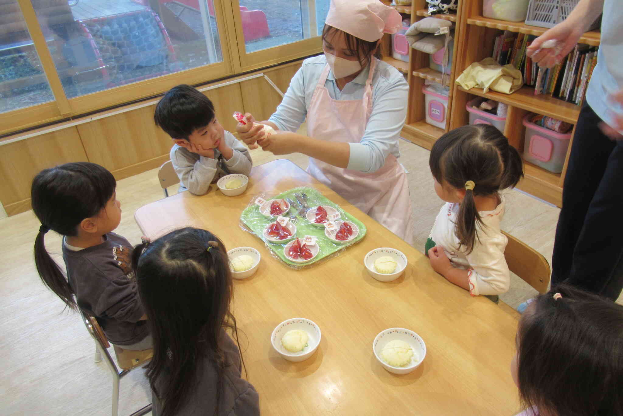 クリームはこう絞るんだよ。