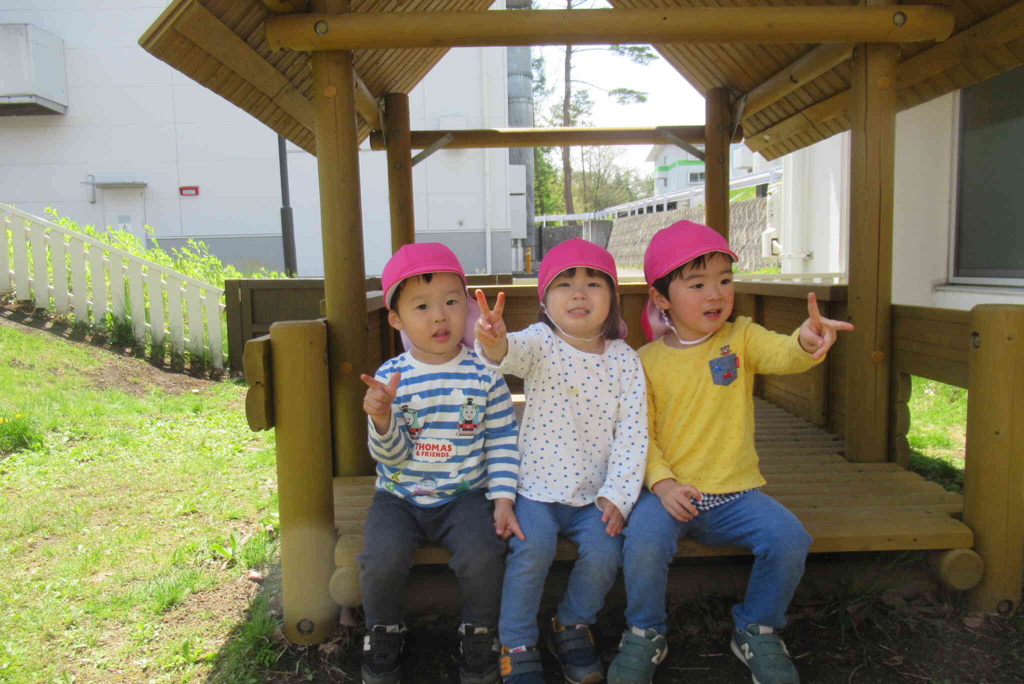 みんなで一緒に「ピース」