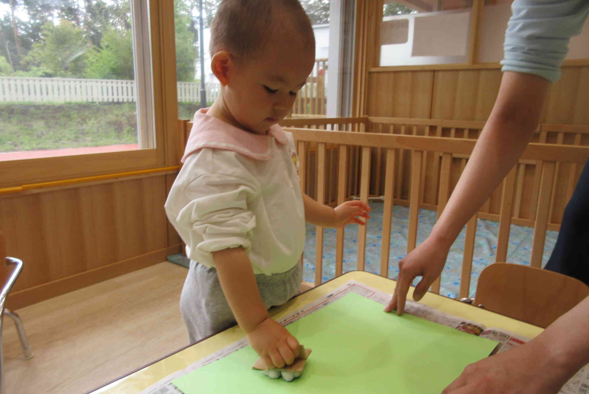 うさぎ組（1歳児）春の製作