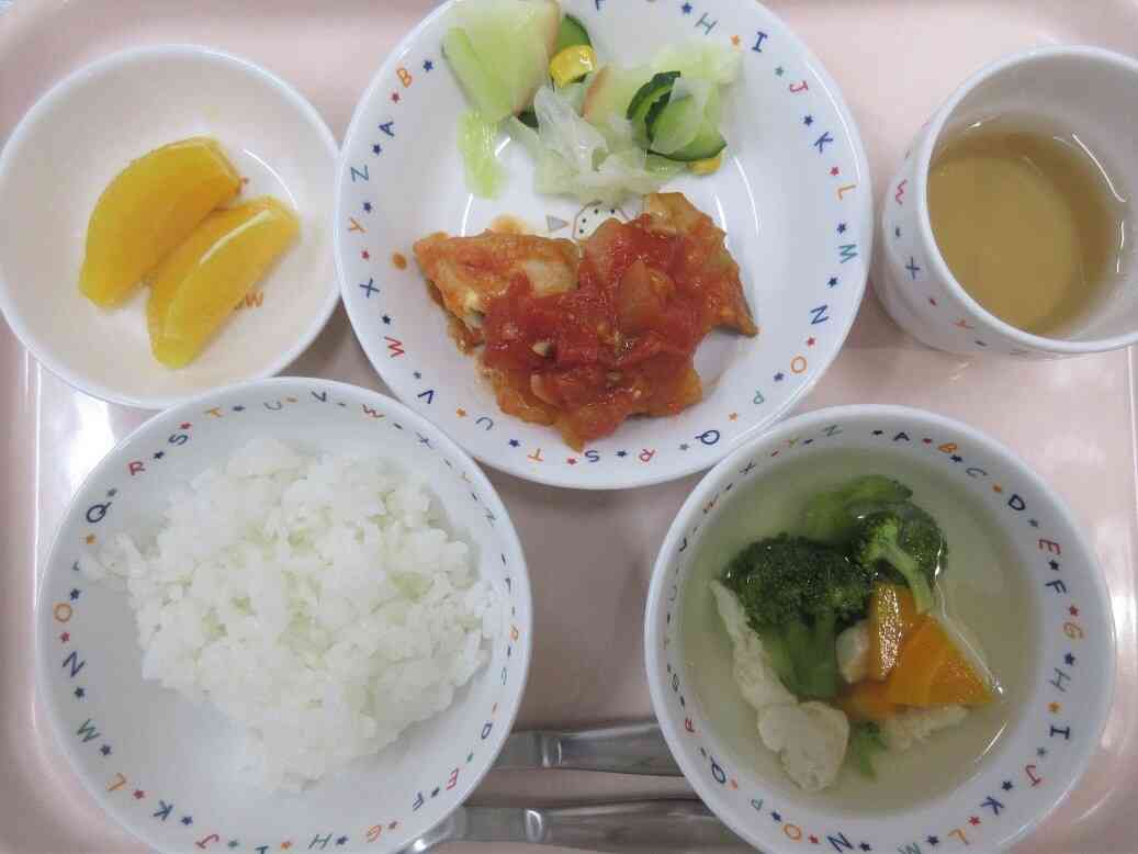 彩り鮮やか「サワラのとまと煮」♪