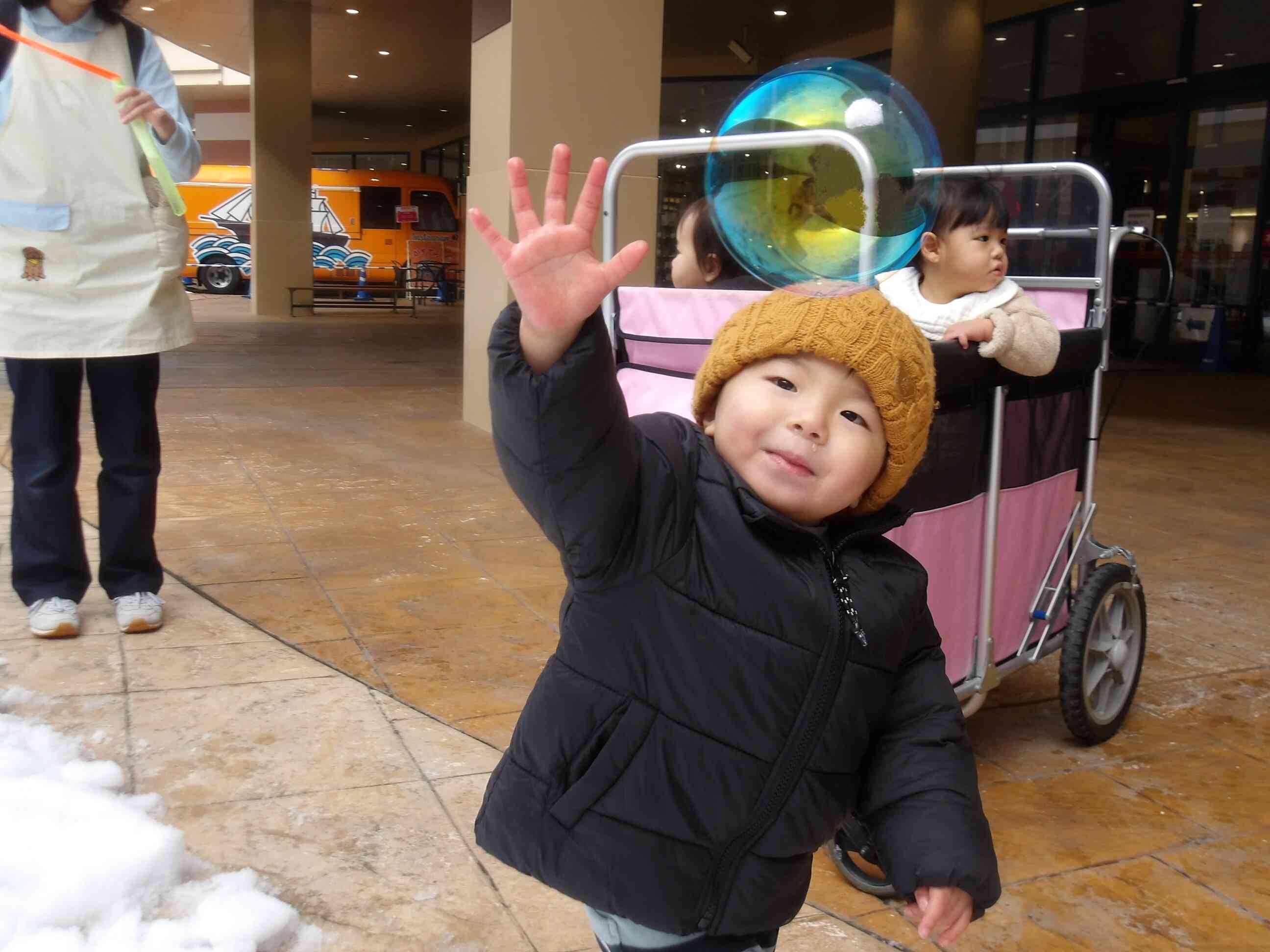 しゃぼん玉もしたよ☆