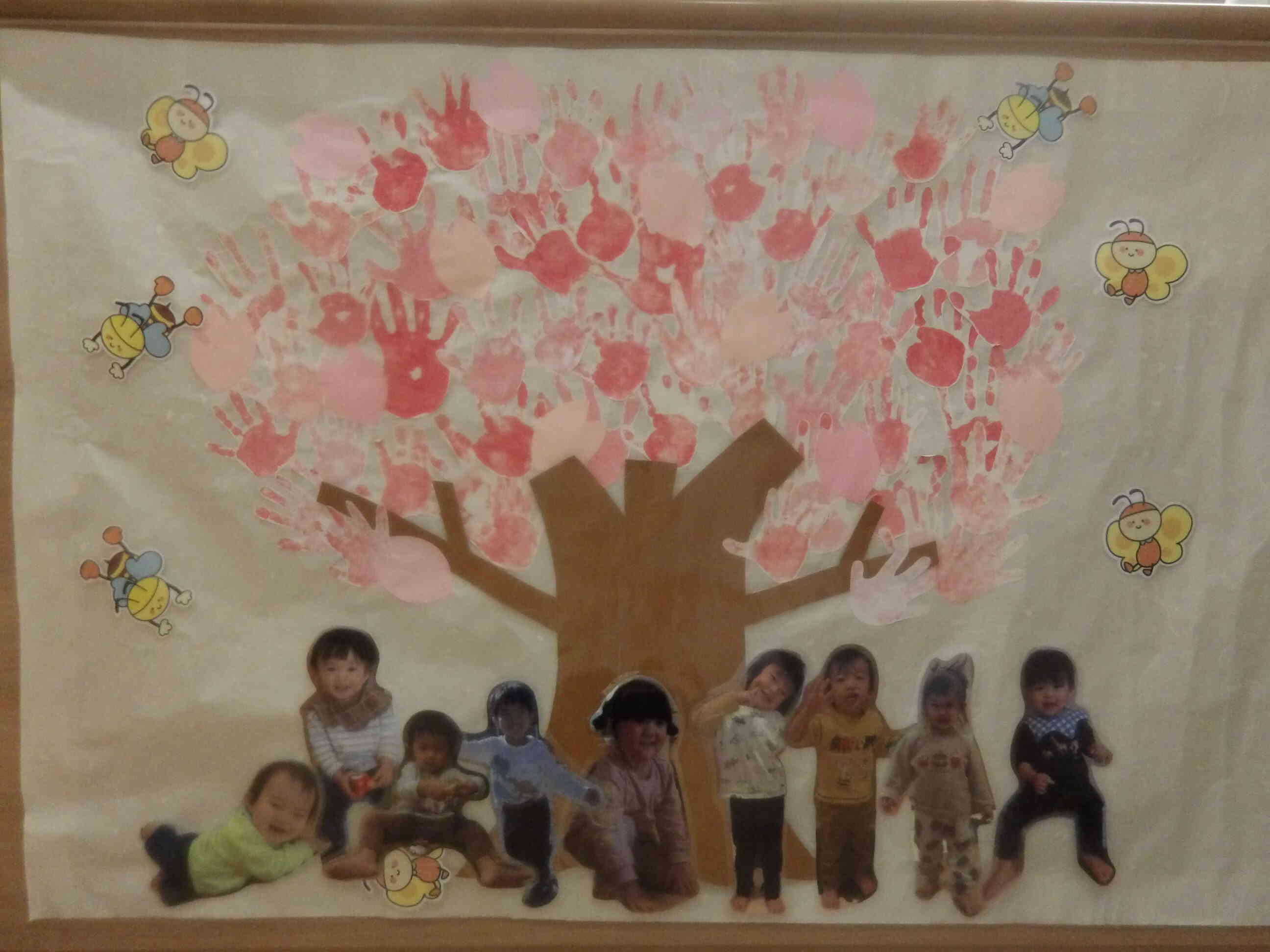 保育園にきれいな桜が咲きました