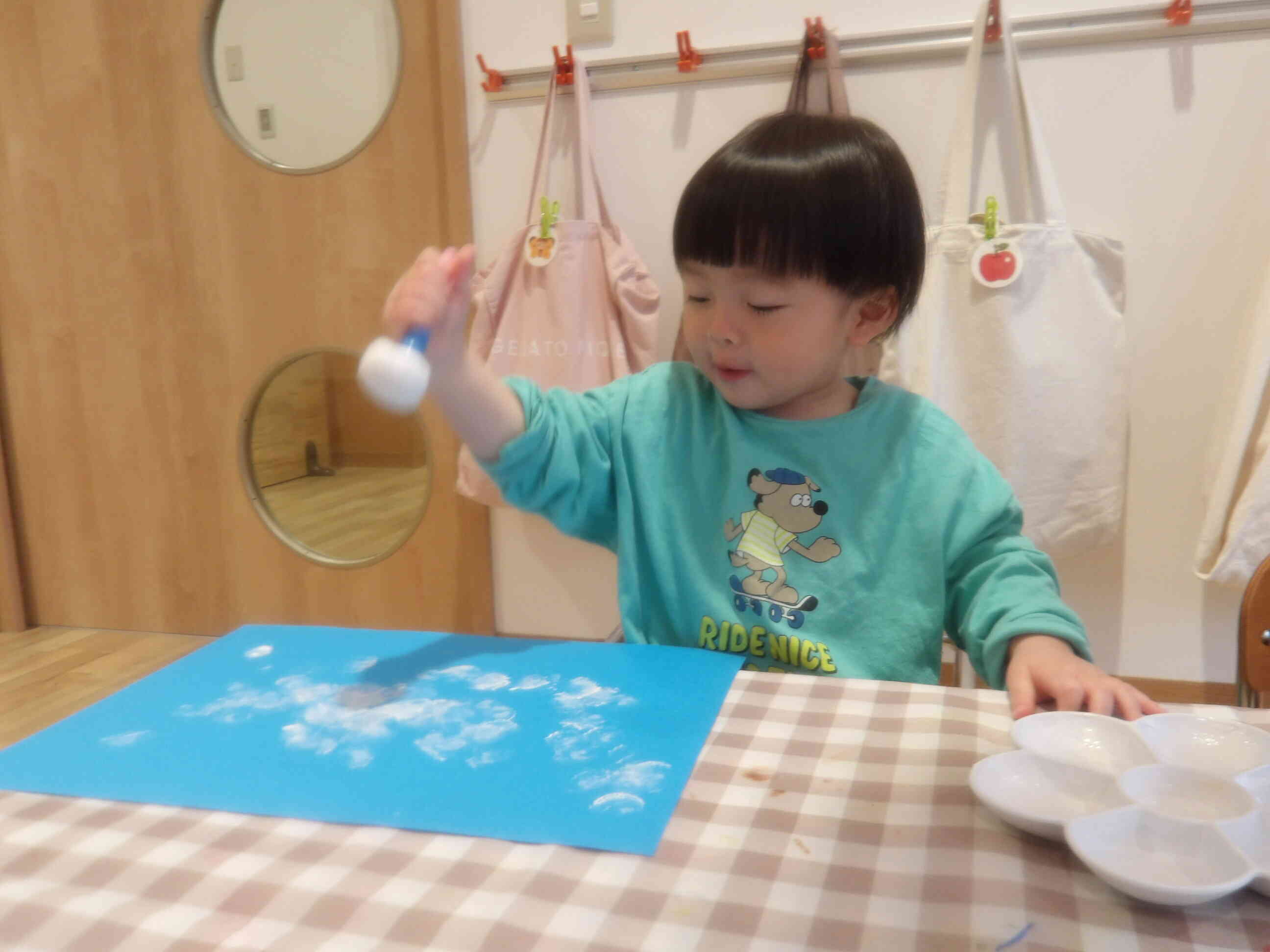 たくさんの雲が浮かんでるね☆