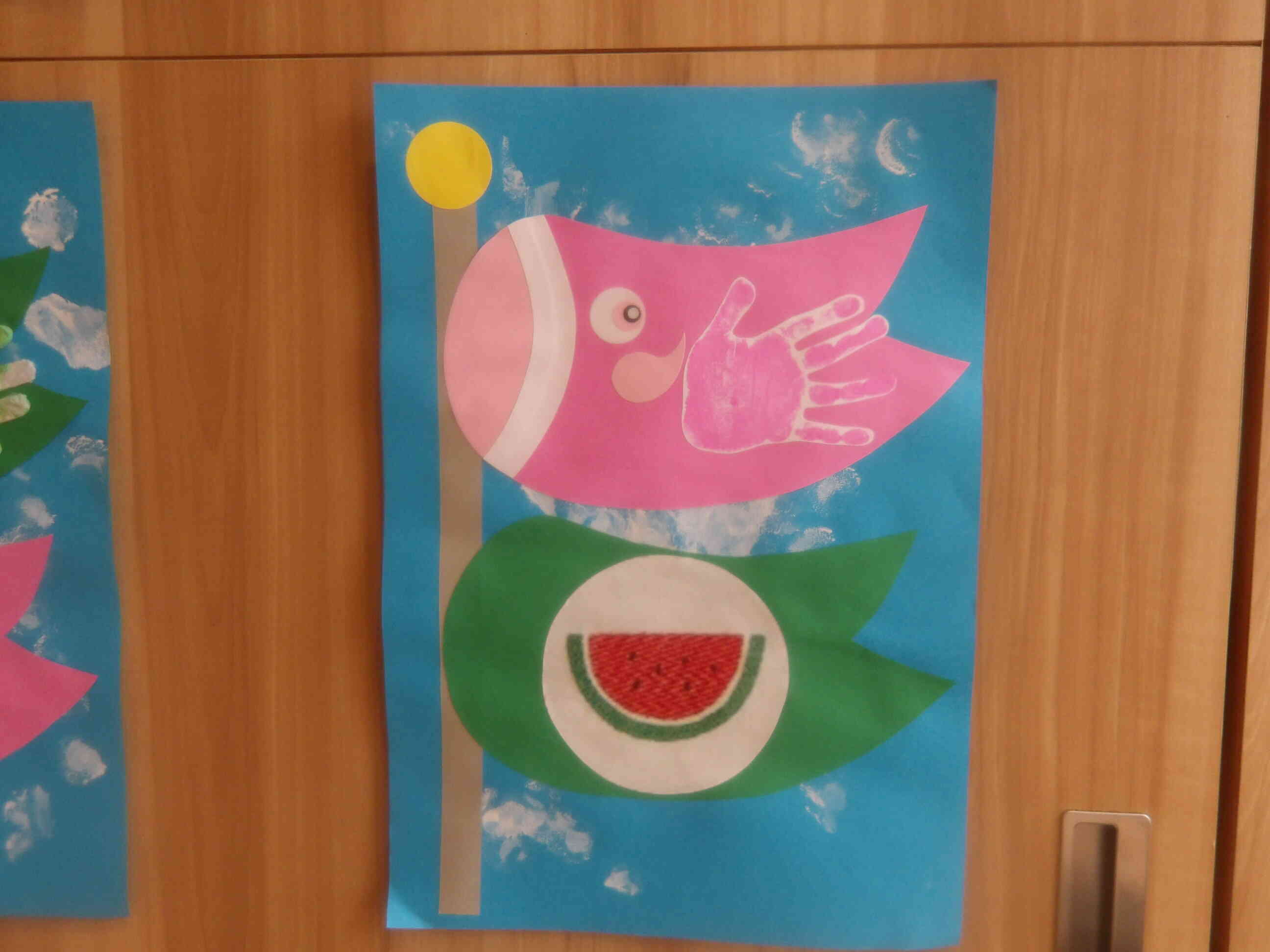 可愛いこいのぼりの完成です！