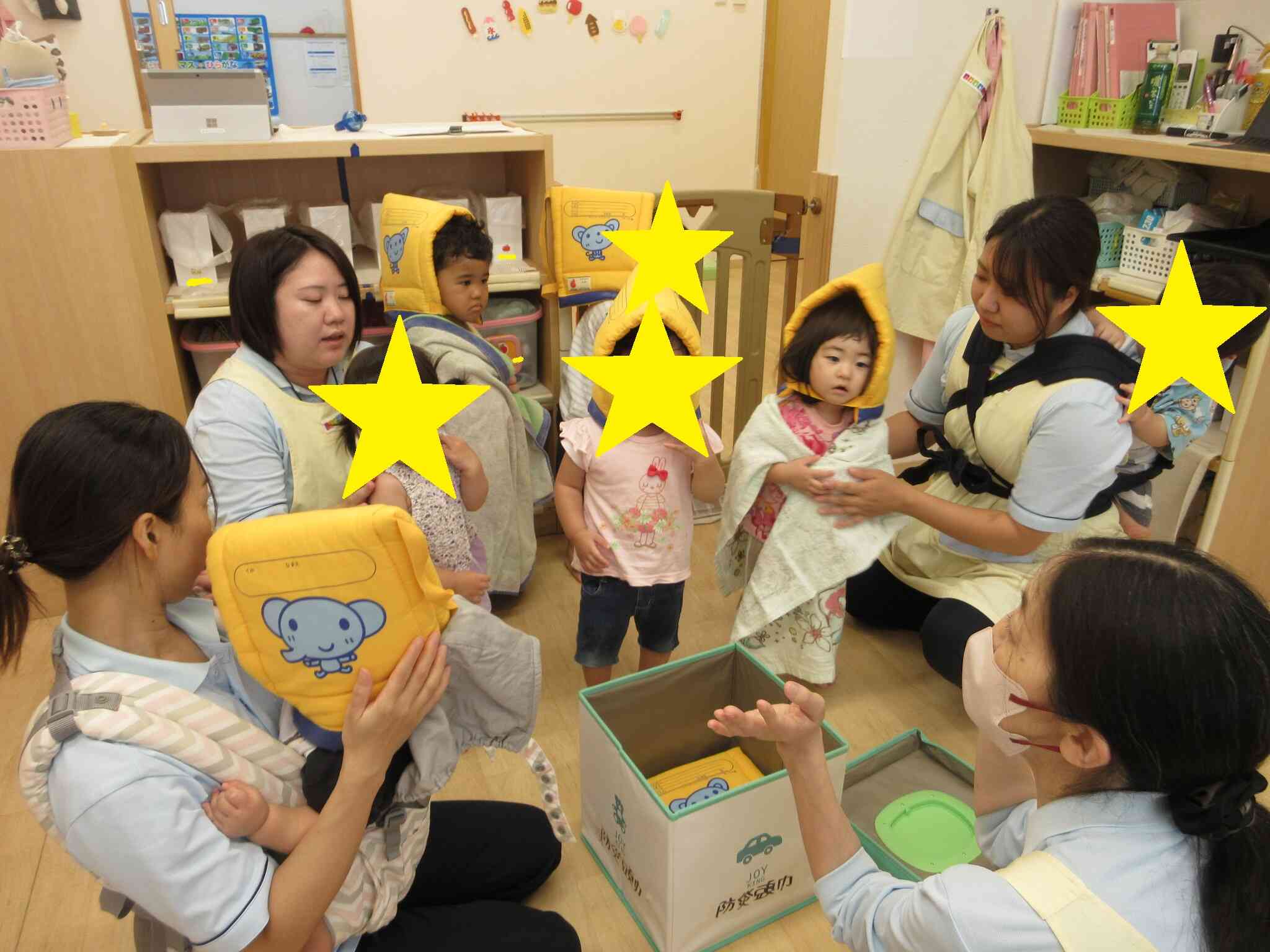 避難訓練の様子