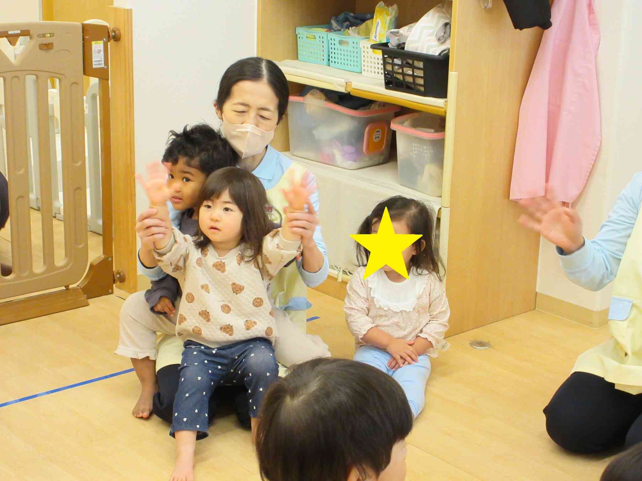 お名前を呼ばれて「はーい！」