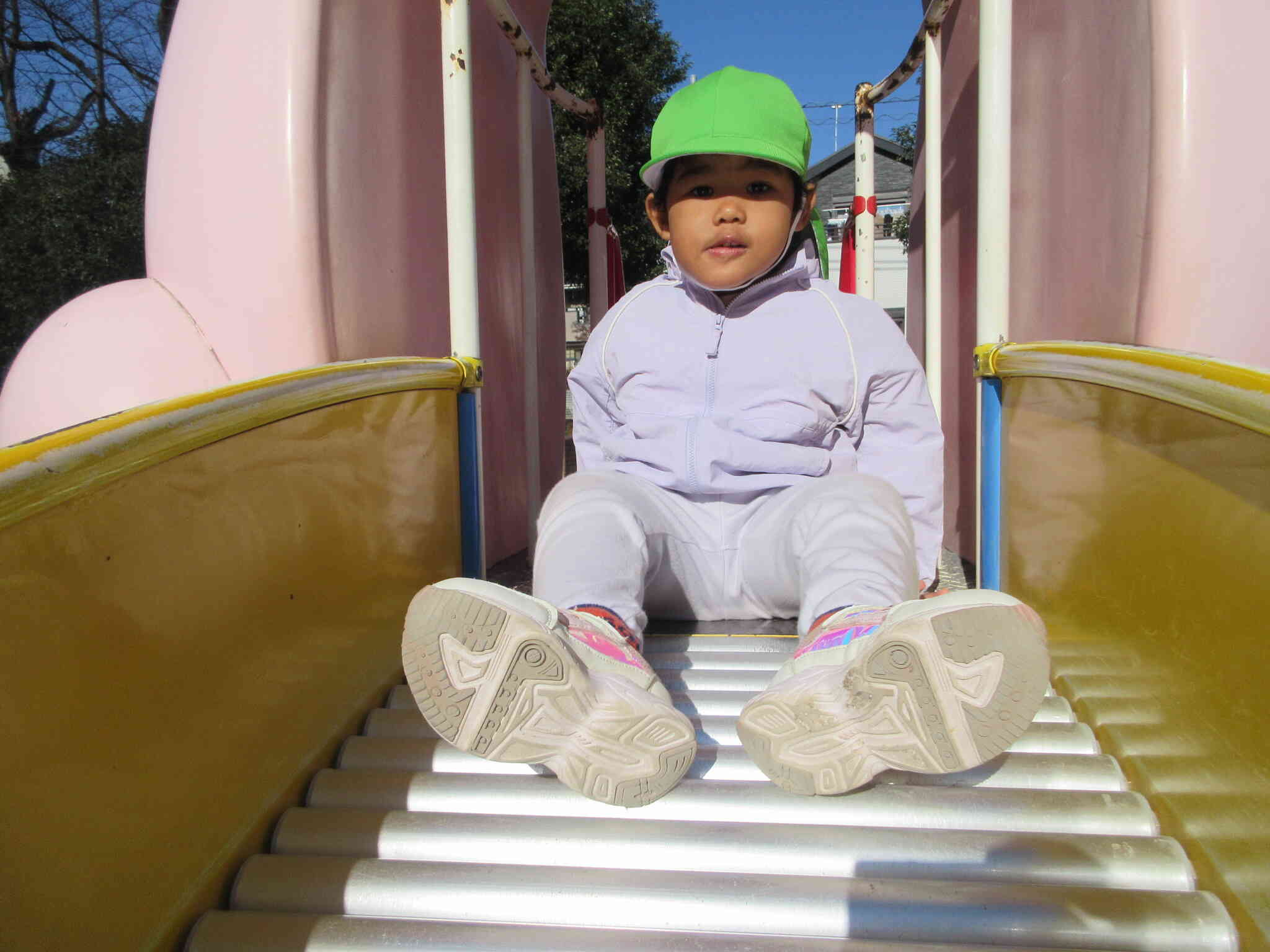 滑り台もしたよ♪