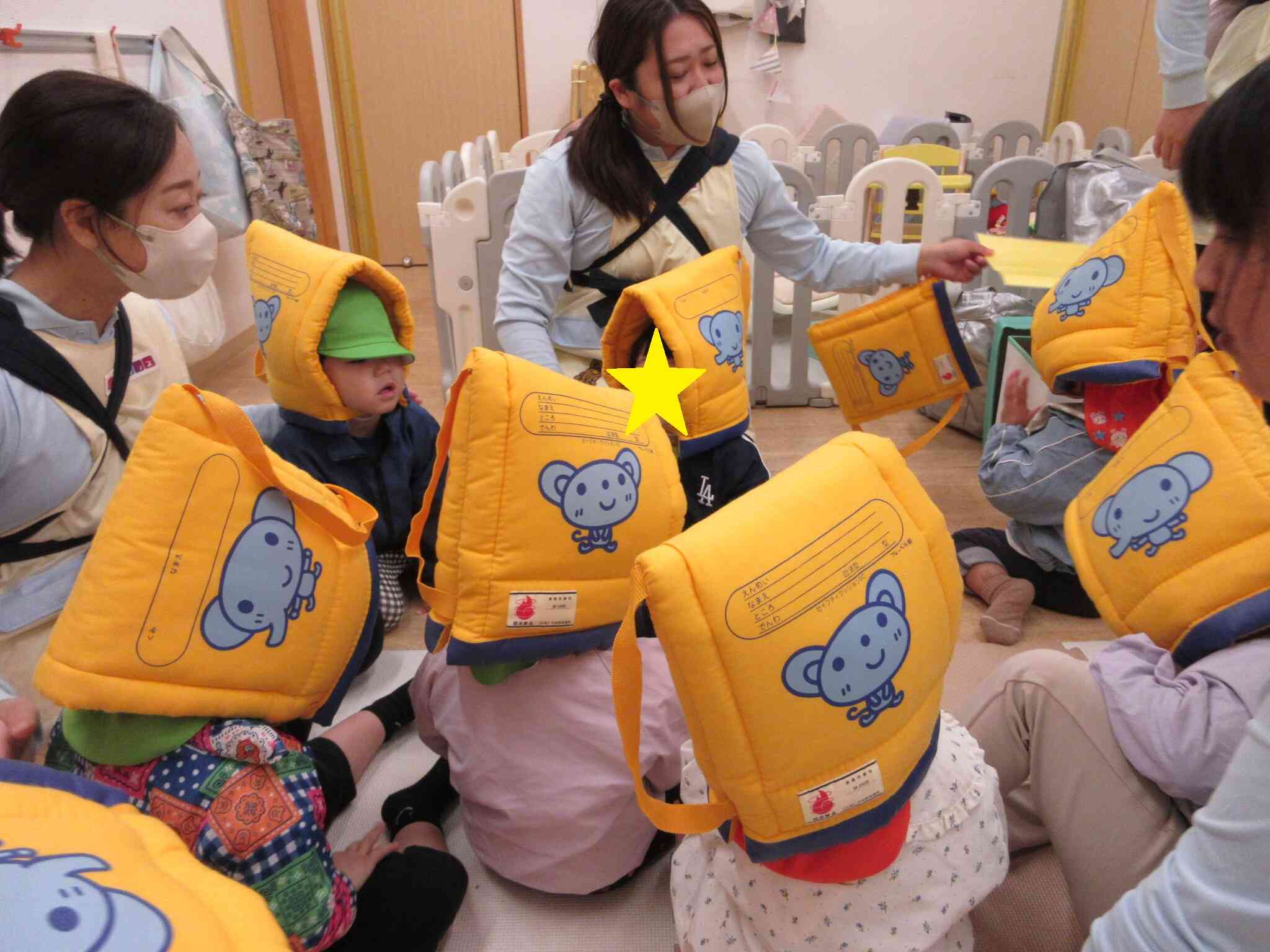 避難訓練の様子
