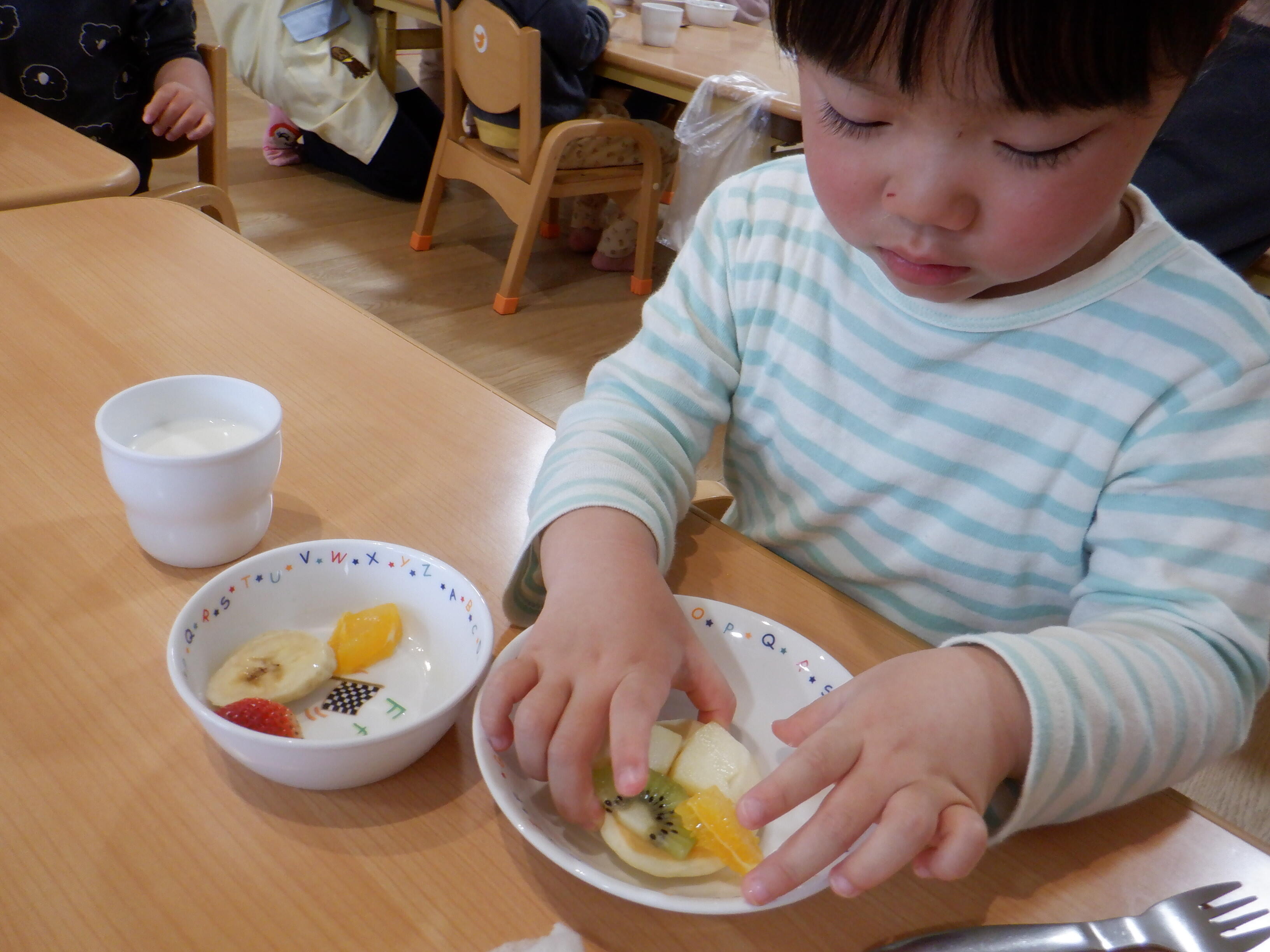 さあ！ホットケーキに飾り付け