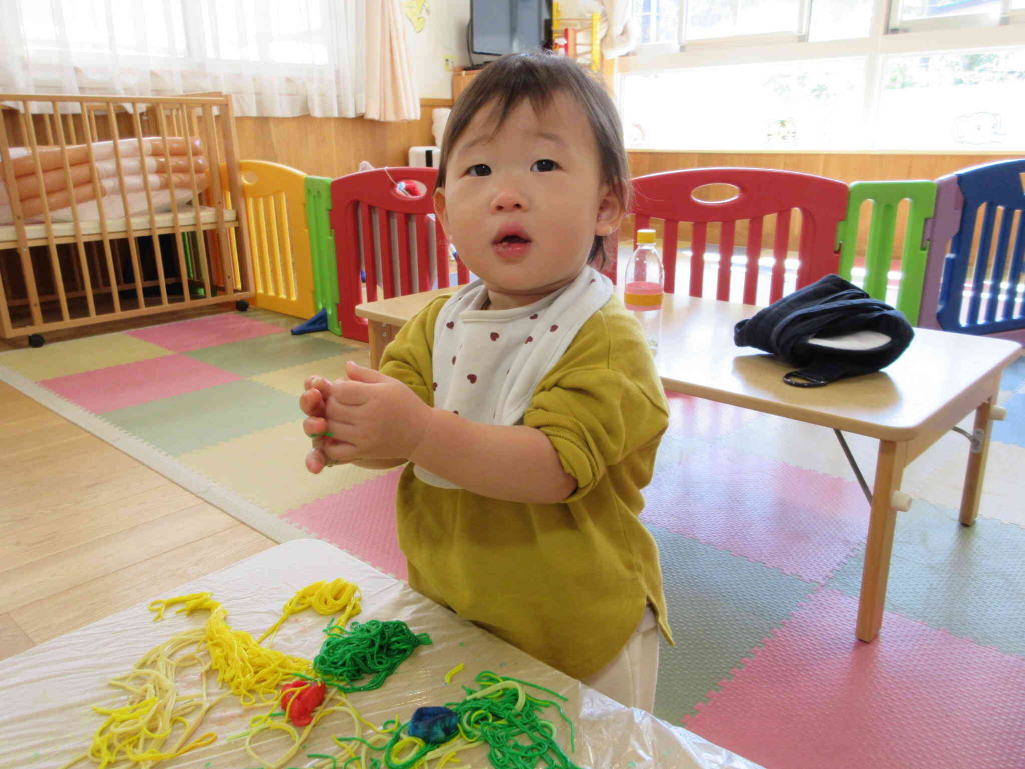 カラフルそうめん、楽しいな～♪