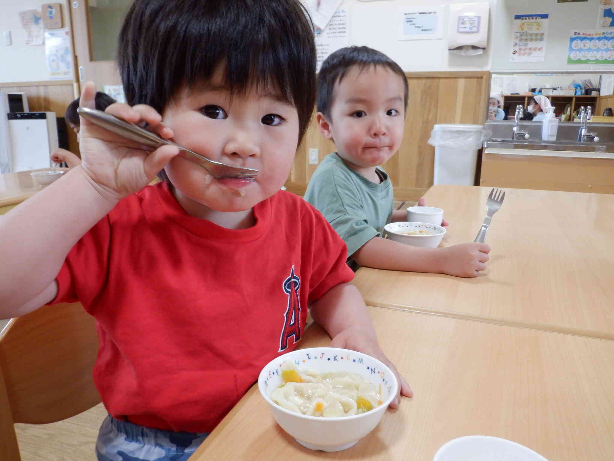 おうどんおいしいね！