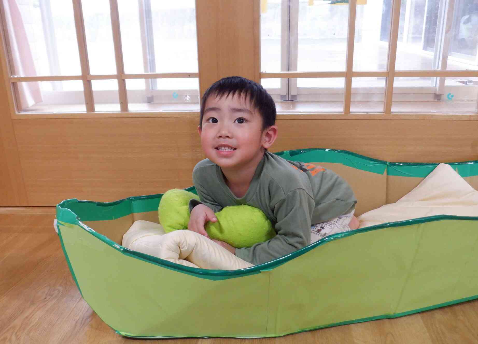 そらまめくんのベットふかふか！