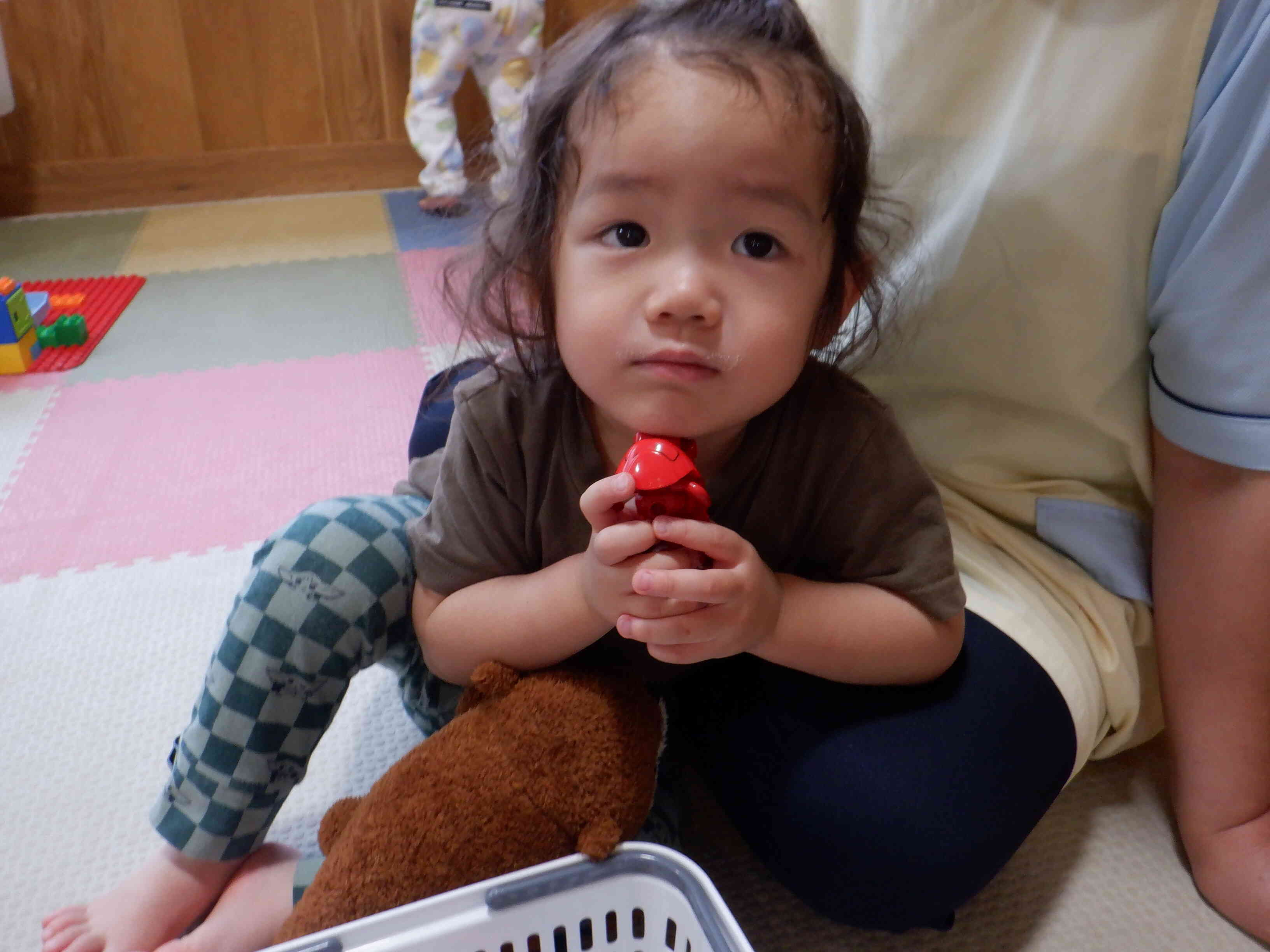 赤いバイクかっこいいね！