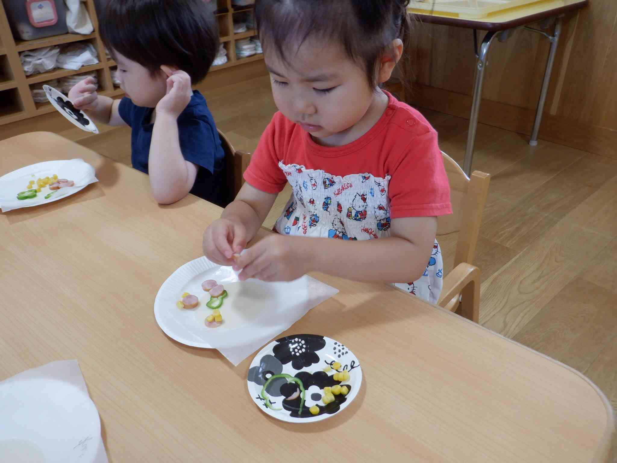 食育　ピザ作り