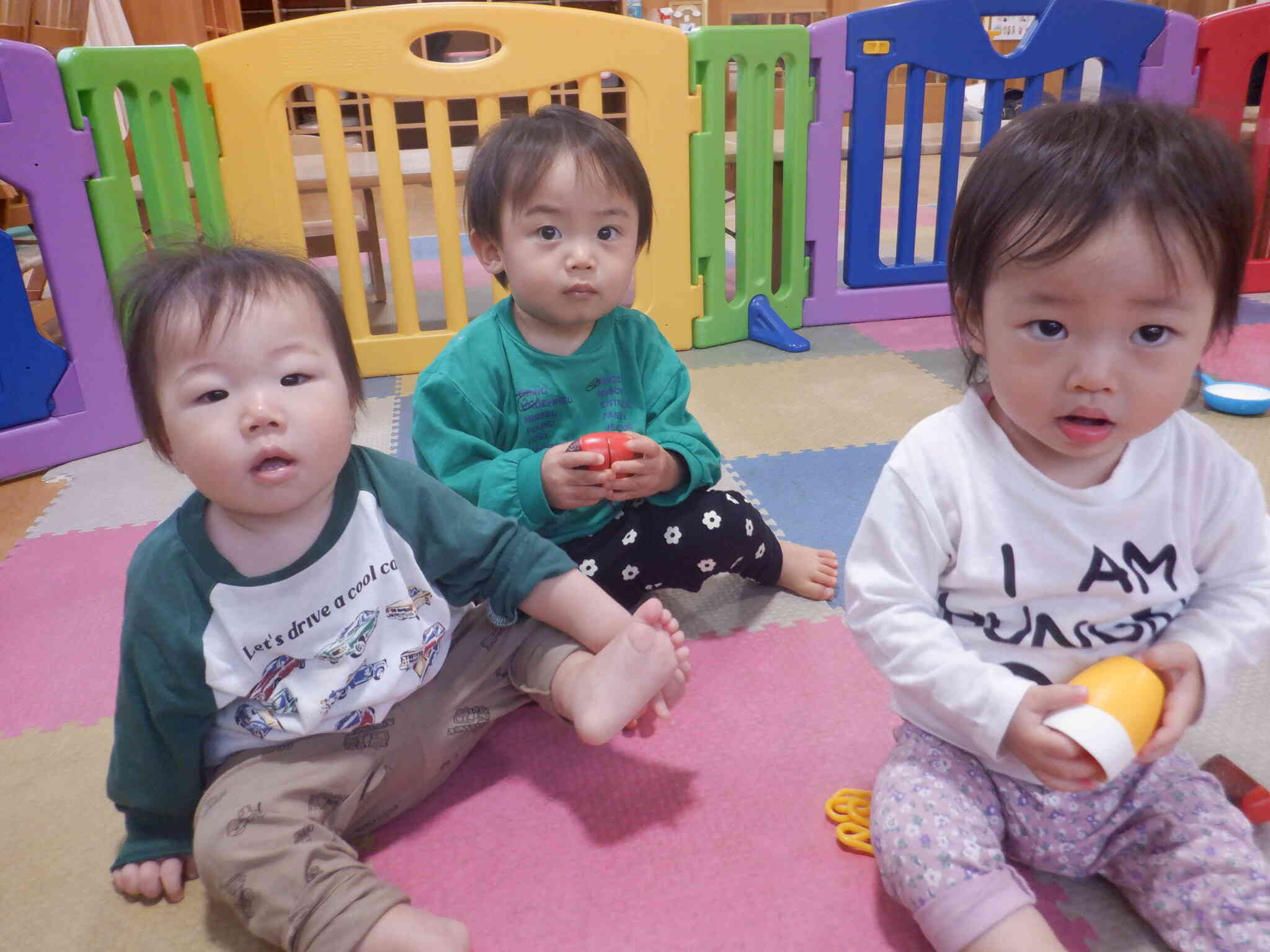 賑やかになりました！　ひよこ1組（0歳児）