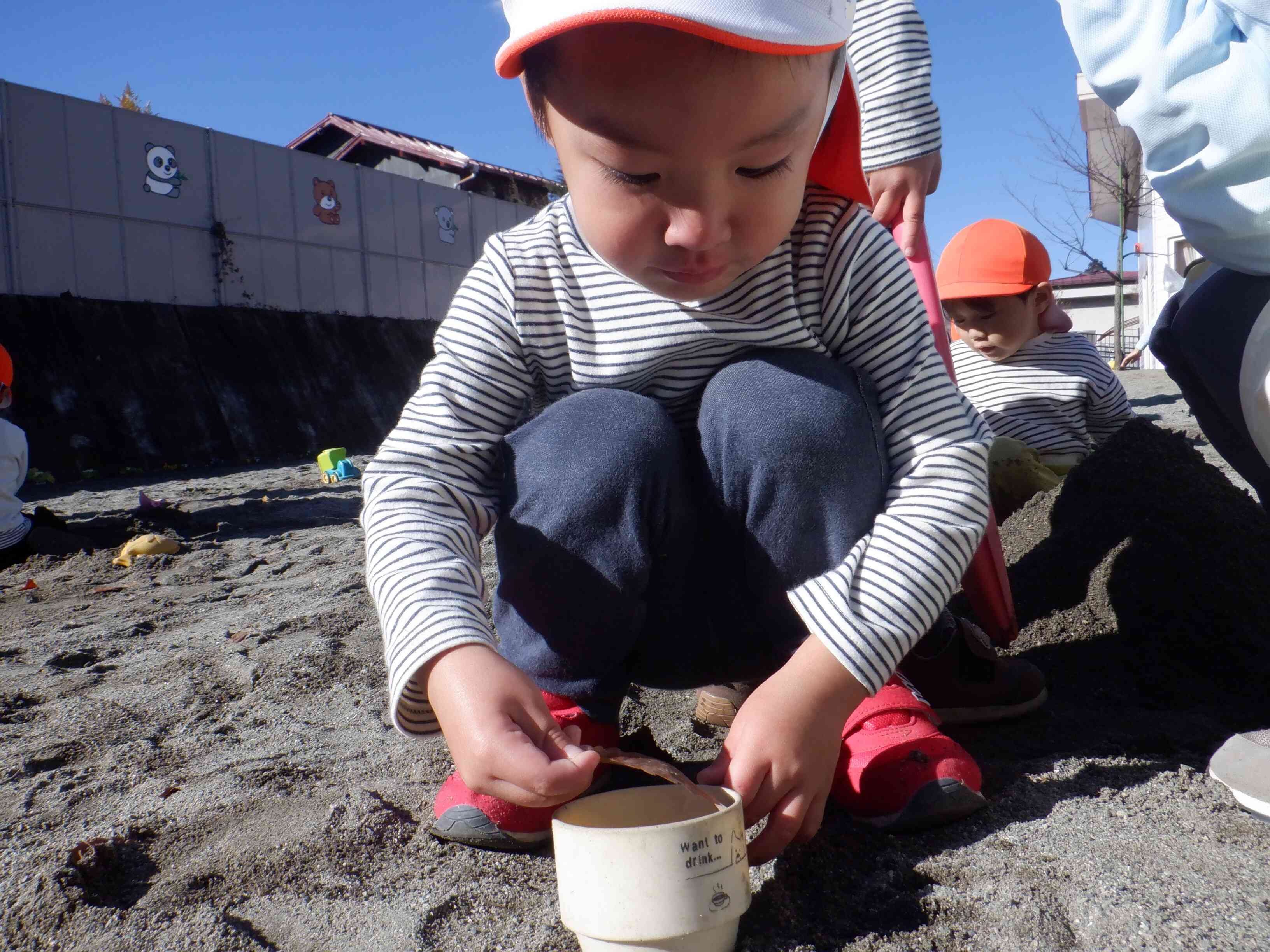 葉っぱを見つけたよ！