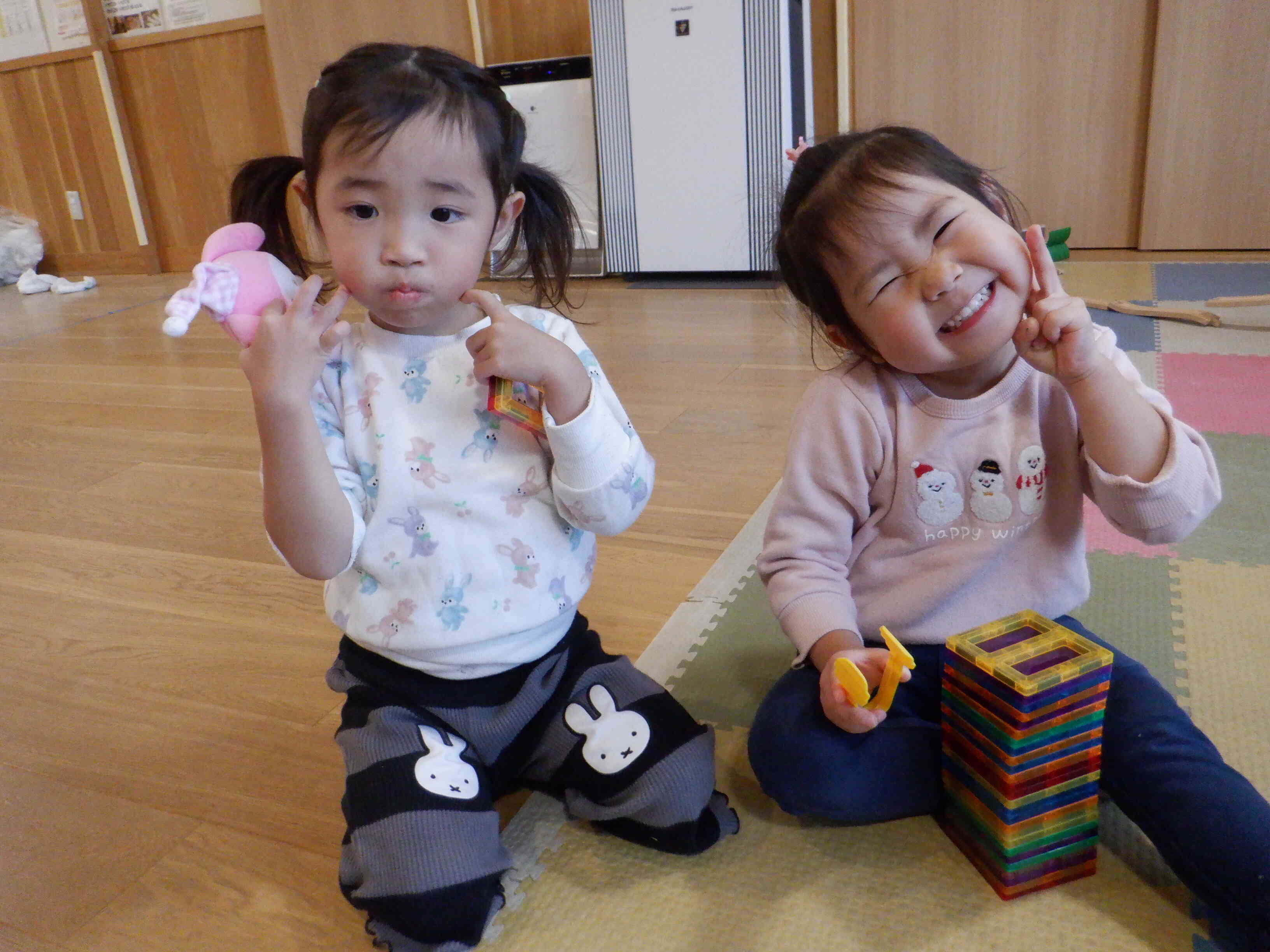 新しいおもちゃだよ！ぺんぎん1組（２歳児）