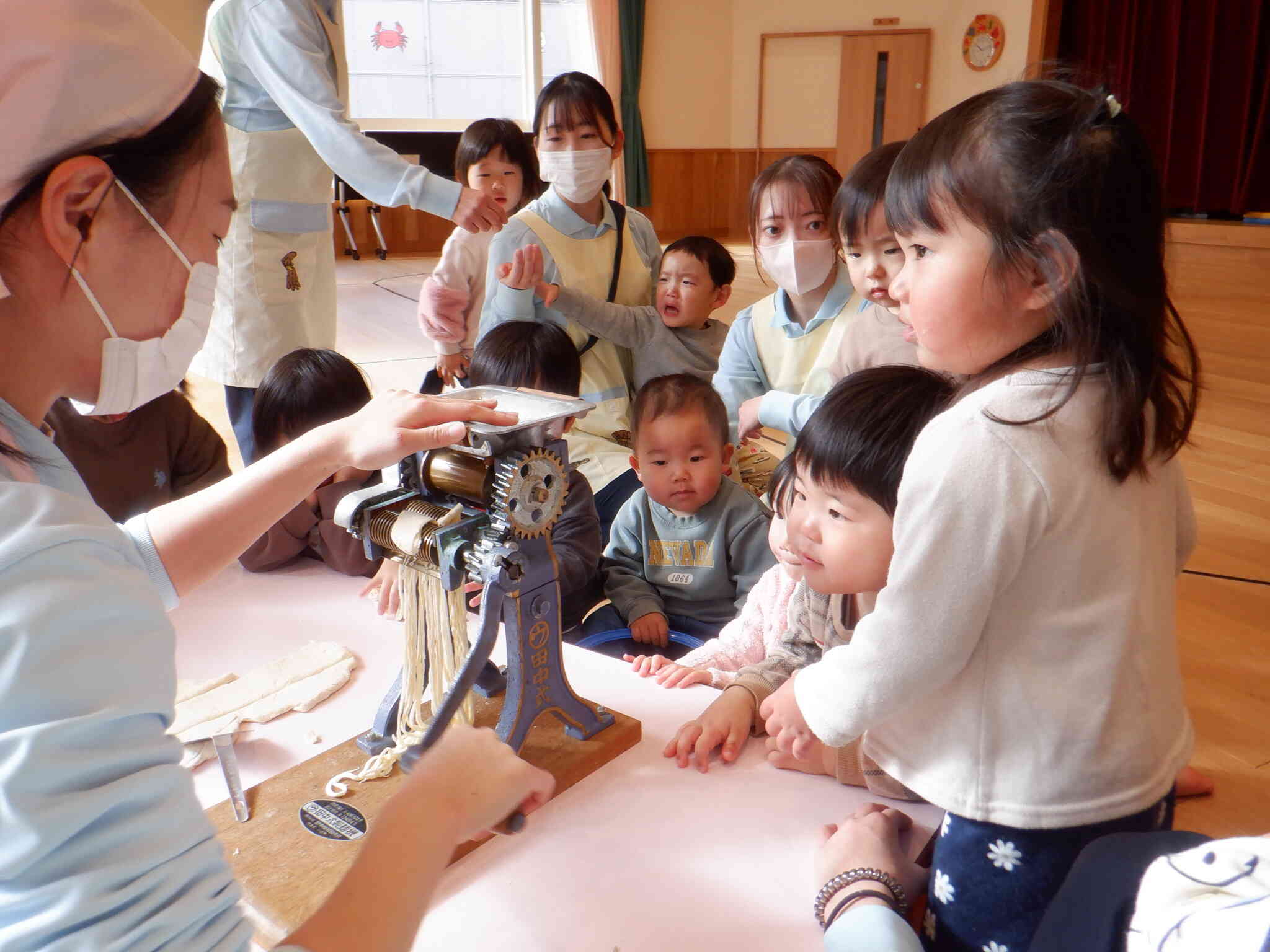 みんなが作った生地がうどんに大変身☆