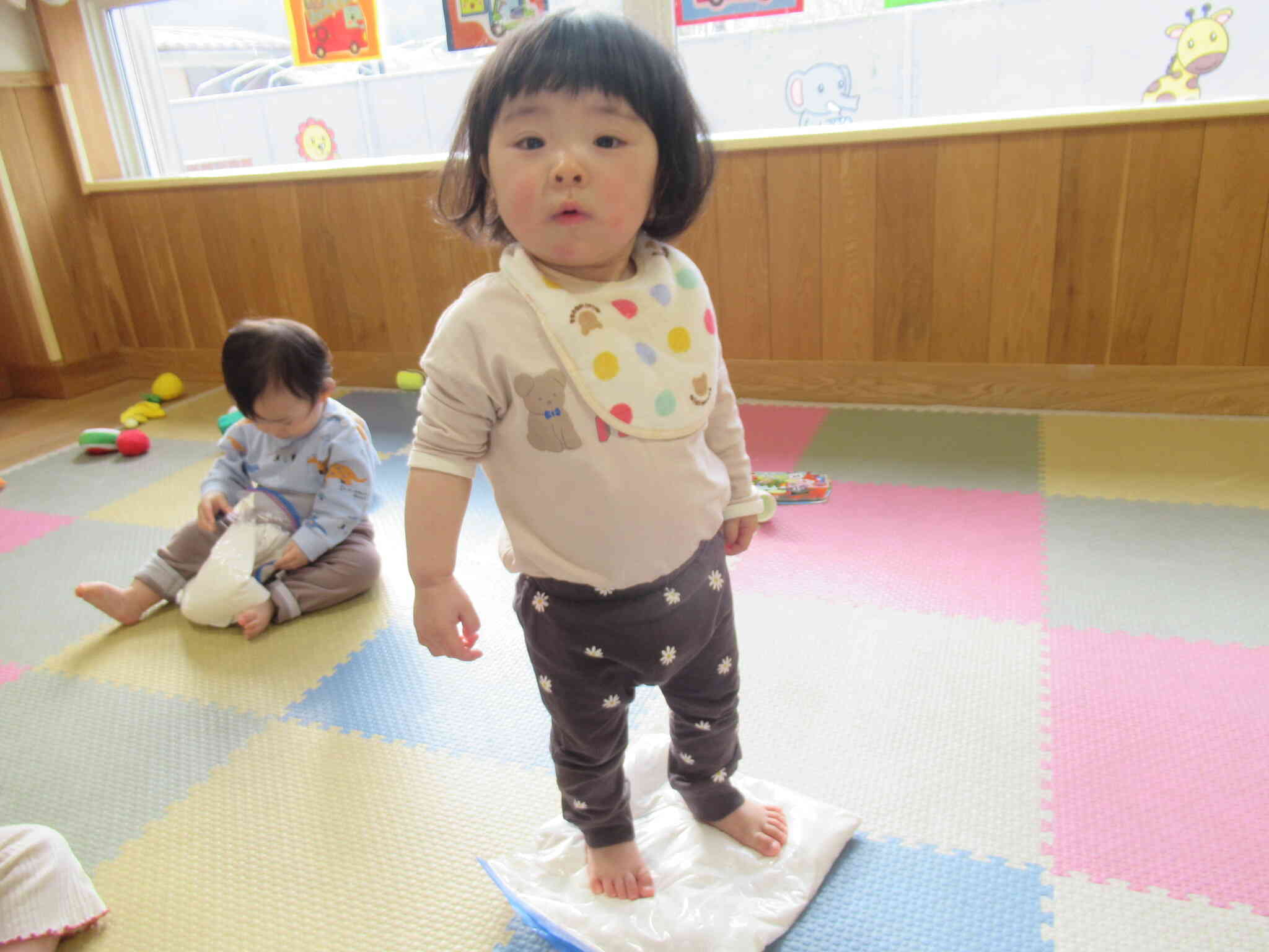 上手に踏めたよ♪