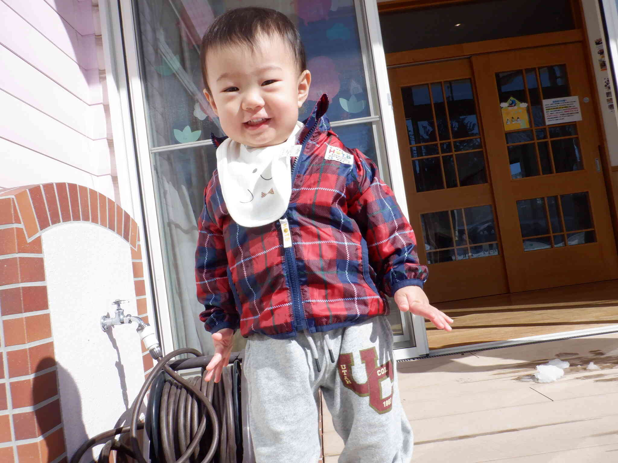 雪が積もって嬉しいな♪