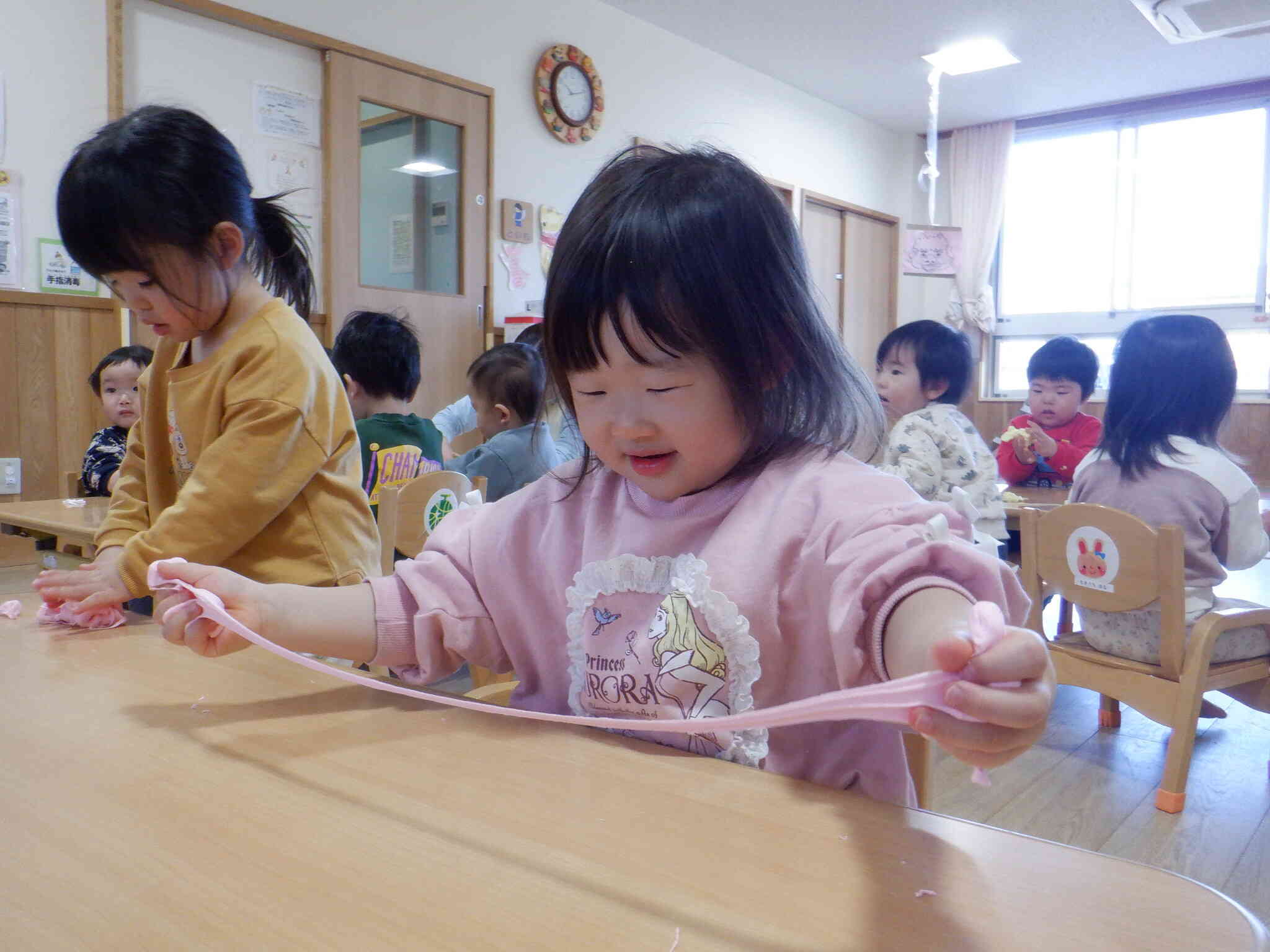 感触遊び！！あひる1組　１歳児