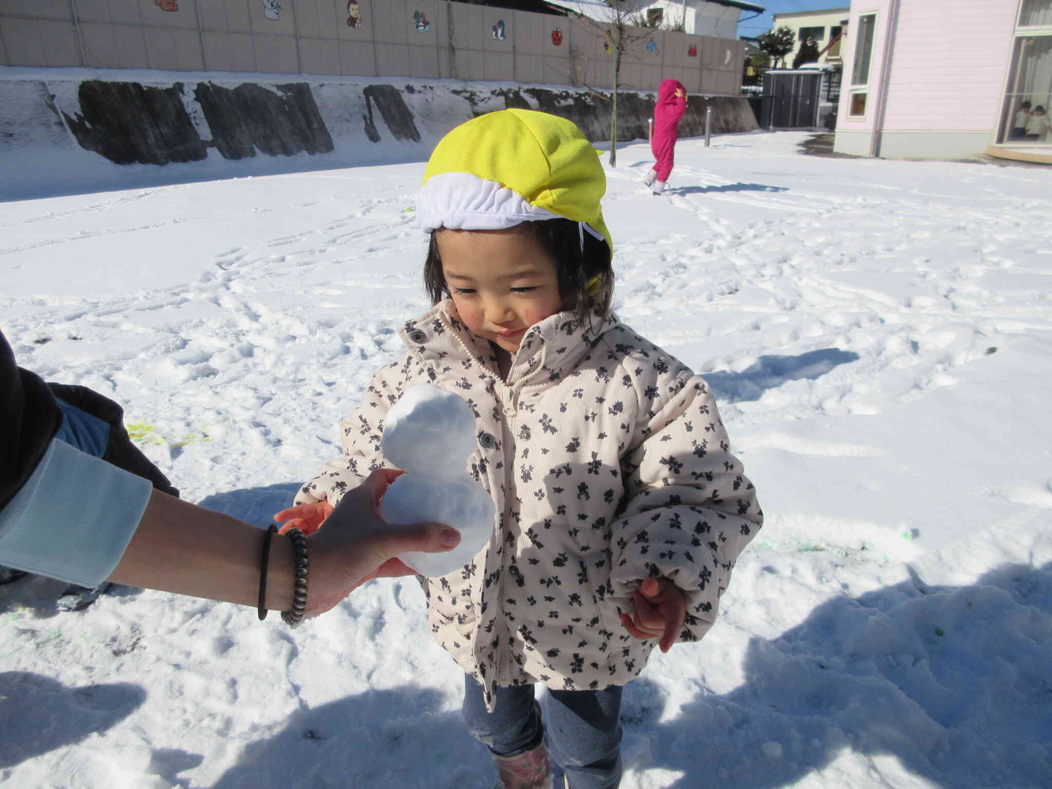 ミニ雪だるまだ～♪